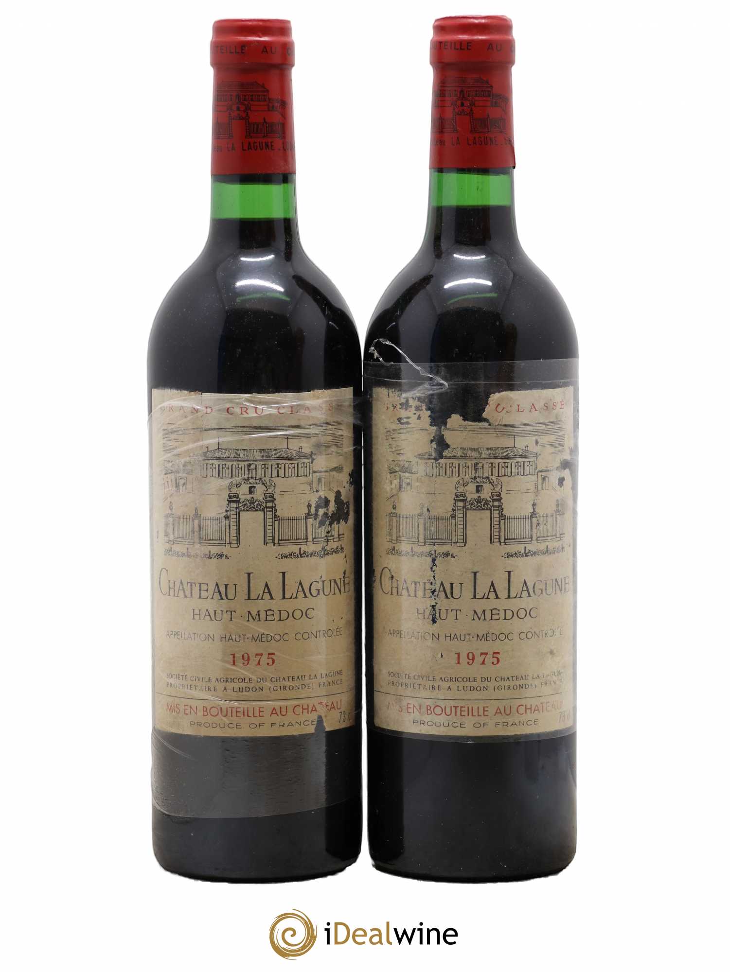 Château la Lagune 3ème Grand Cru Classé 1975 - Lot de 2 bouteilles - 0