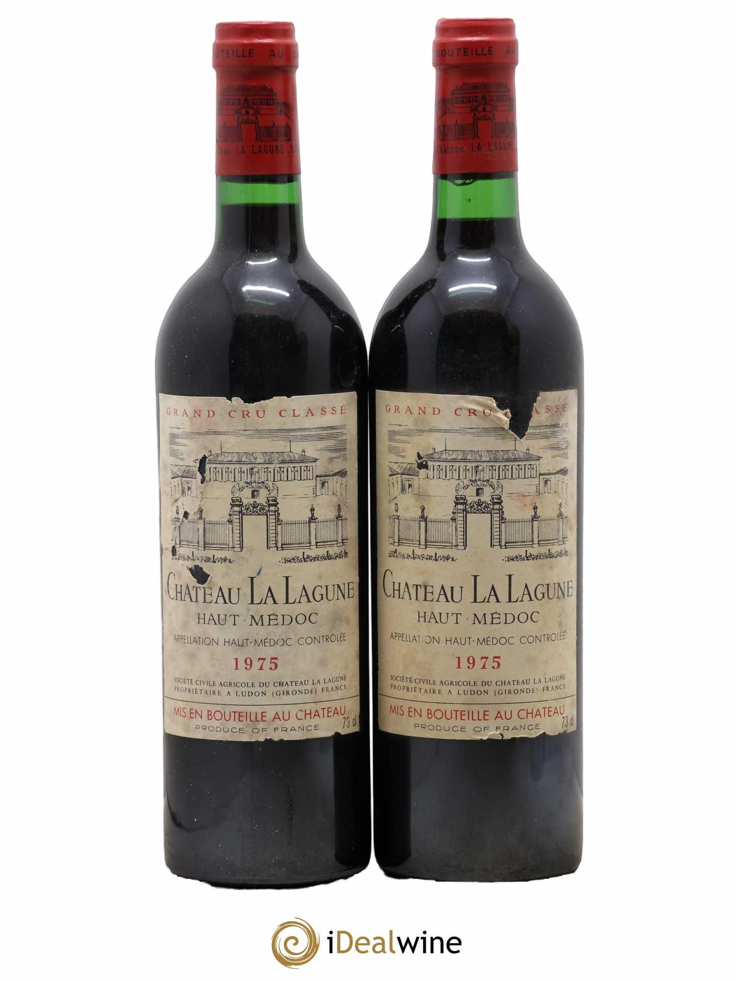 Château la Lagune 3ème Grand Cru Classé 1975 - Lot de 2 bouteilles - 0