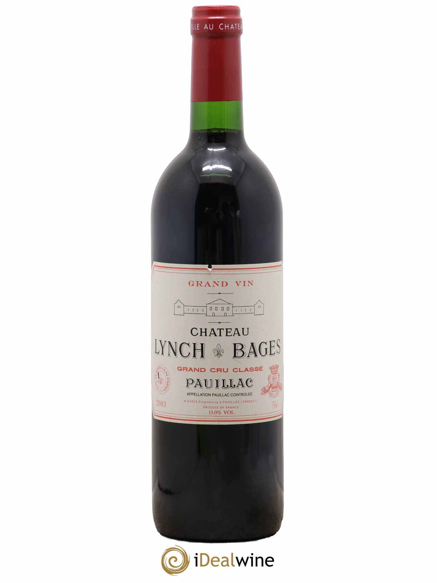 Château Lynch Bages 5ème Grand Cru Classé 2003 - Lot de 1 bouteille - 0