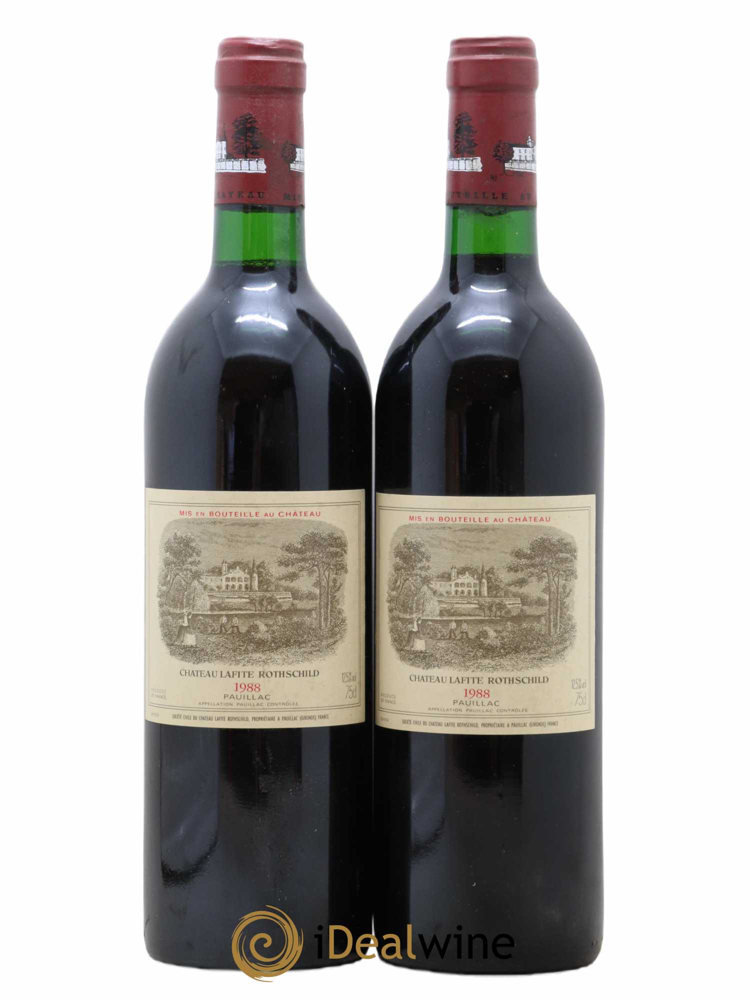 Château Lafite Rothschild 1er Grand Cru Classé 1988 - Lot de 2 bouteilles - 0