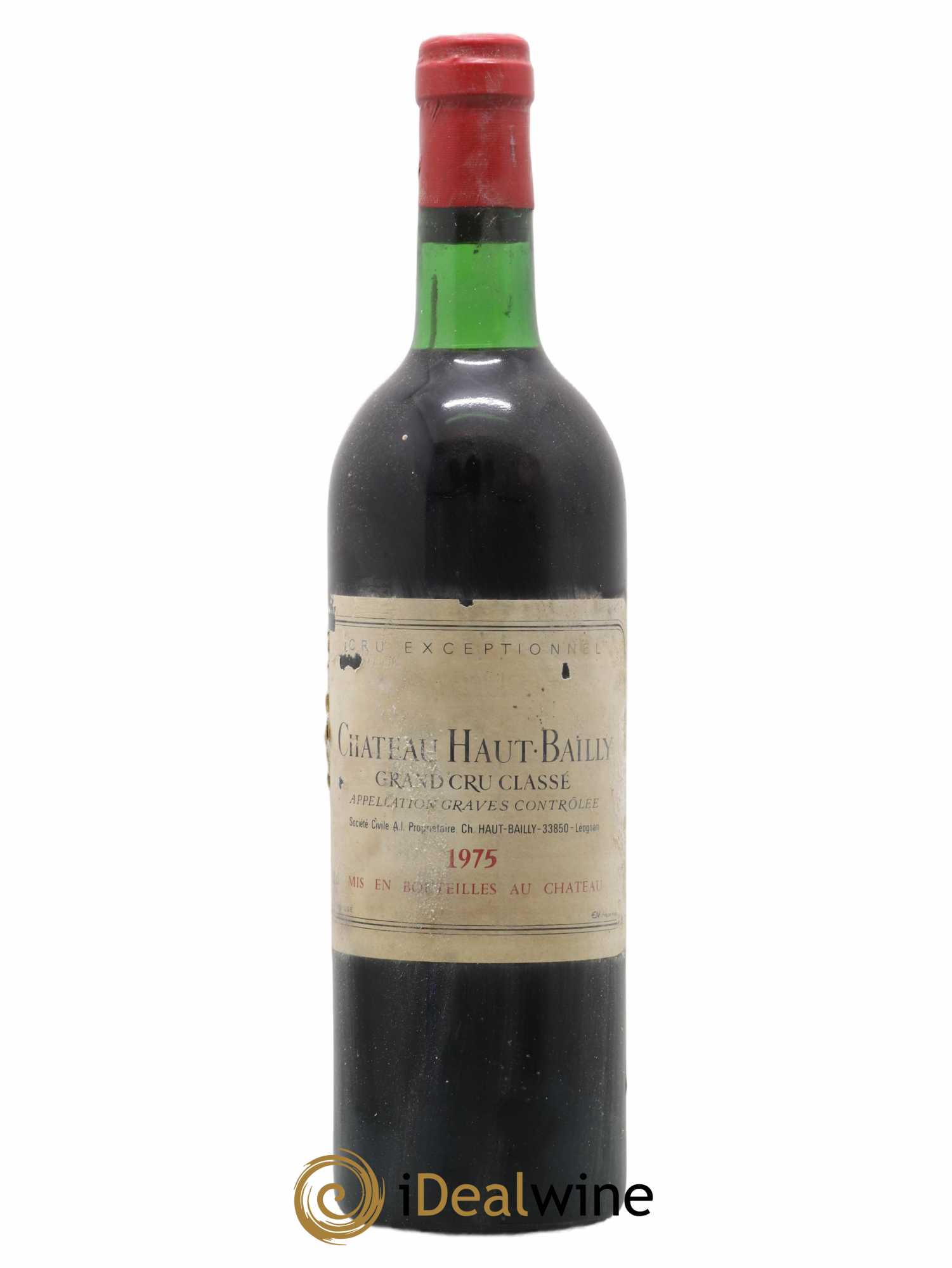 Château Haut-Bailly Cru Classé de Graves 1975 - Lot de 1 bouteille - 0