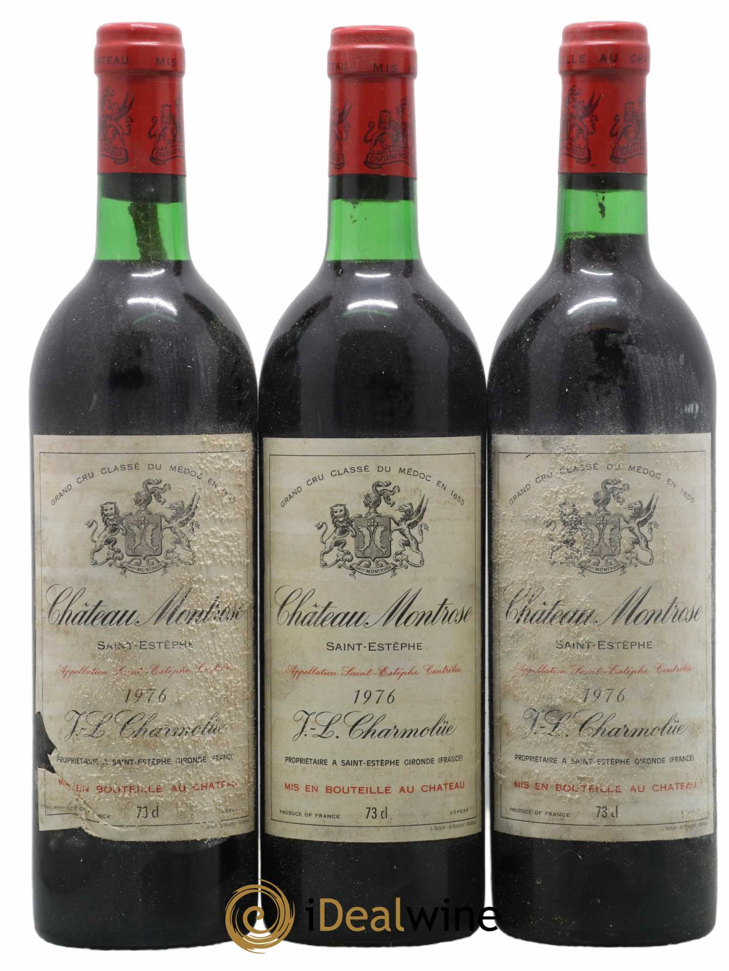 Château Montrose 2ème Grand Cru Classé 1976 - Lot de 3 bouteilles - 0