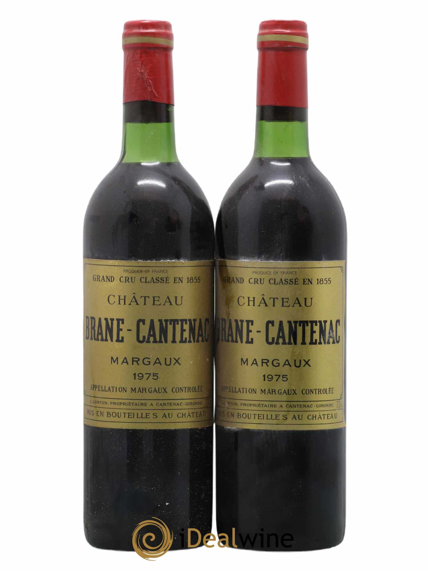 Château Brane Cantenac 2ème Grand Cru Classé 1975 - Lot de 2 bouteilles - 0