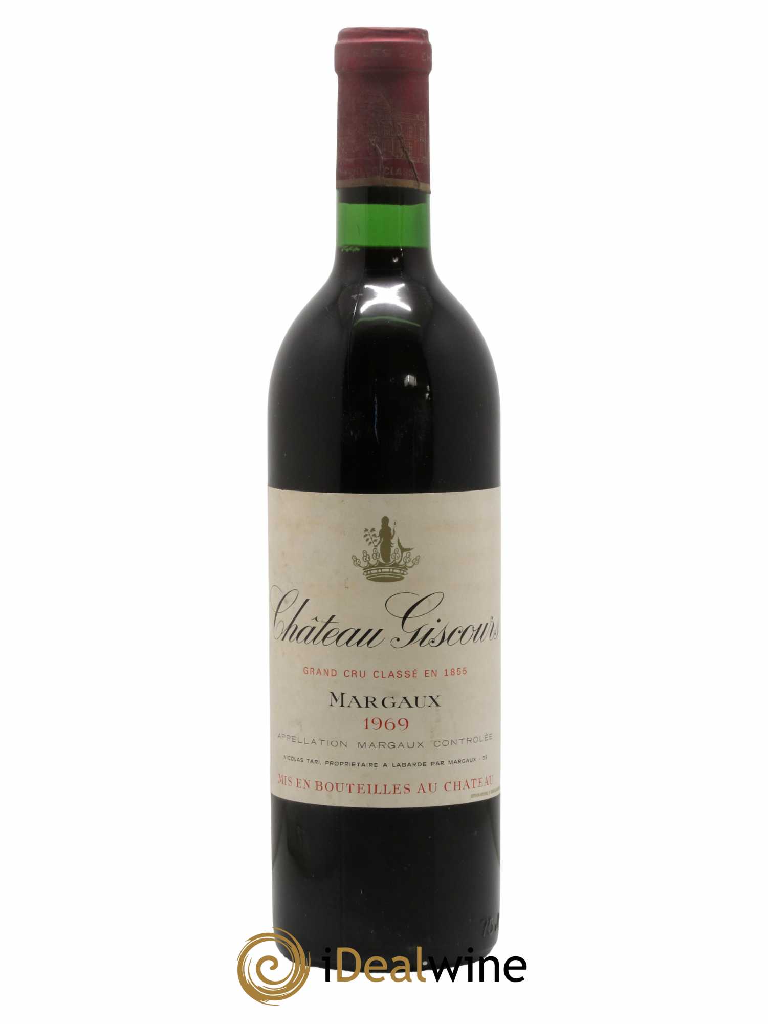 Château Giscours 3ème Grand Cru Classé 1969 - Lot de 1 bouteille - 0
