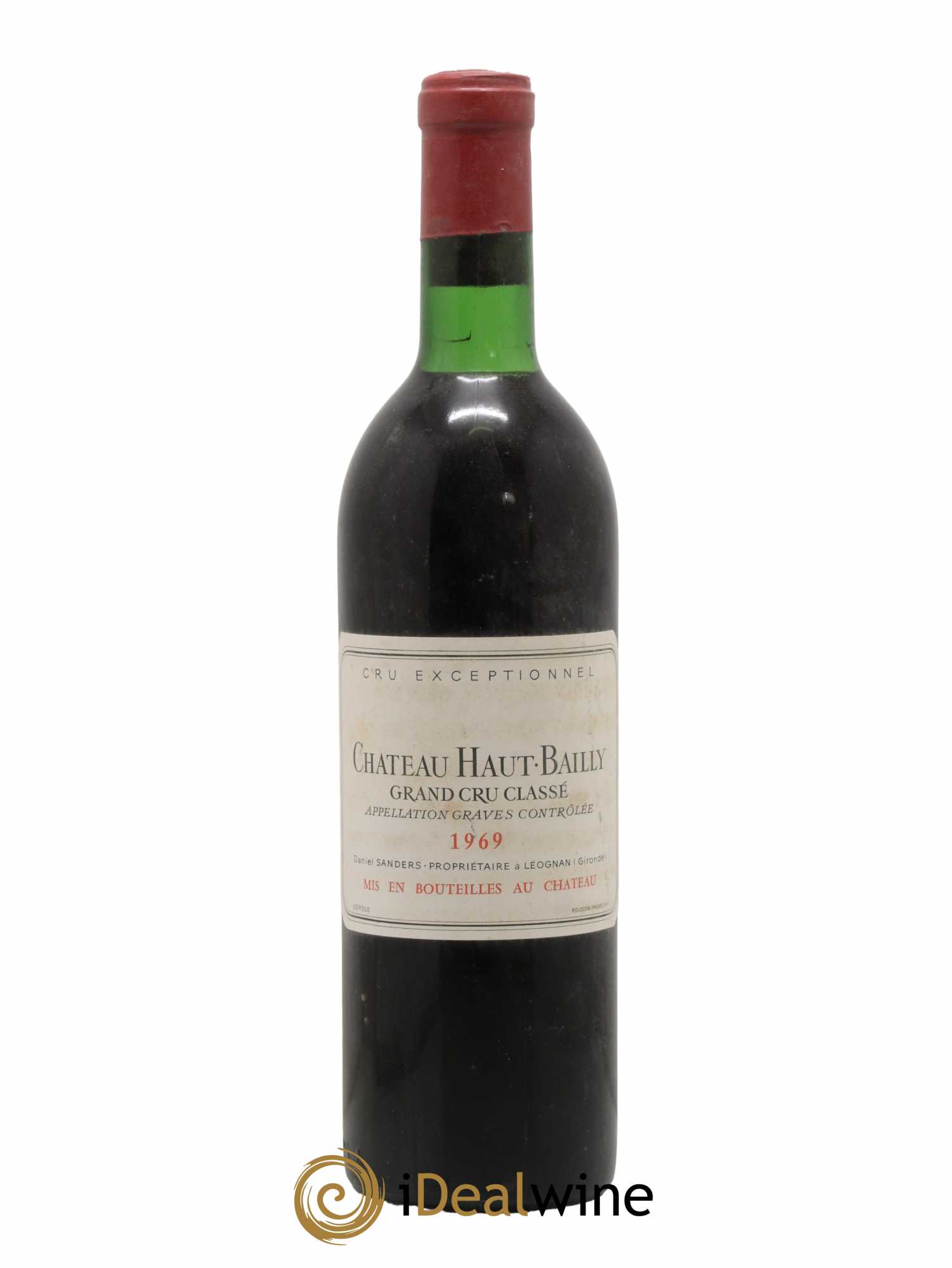 Château Haut-Bailly Cru Classé de Graves 1969 - Lot de 1 bouteille - 0
