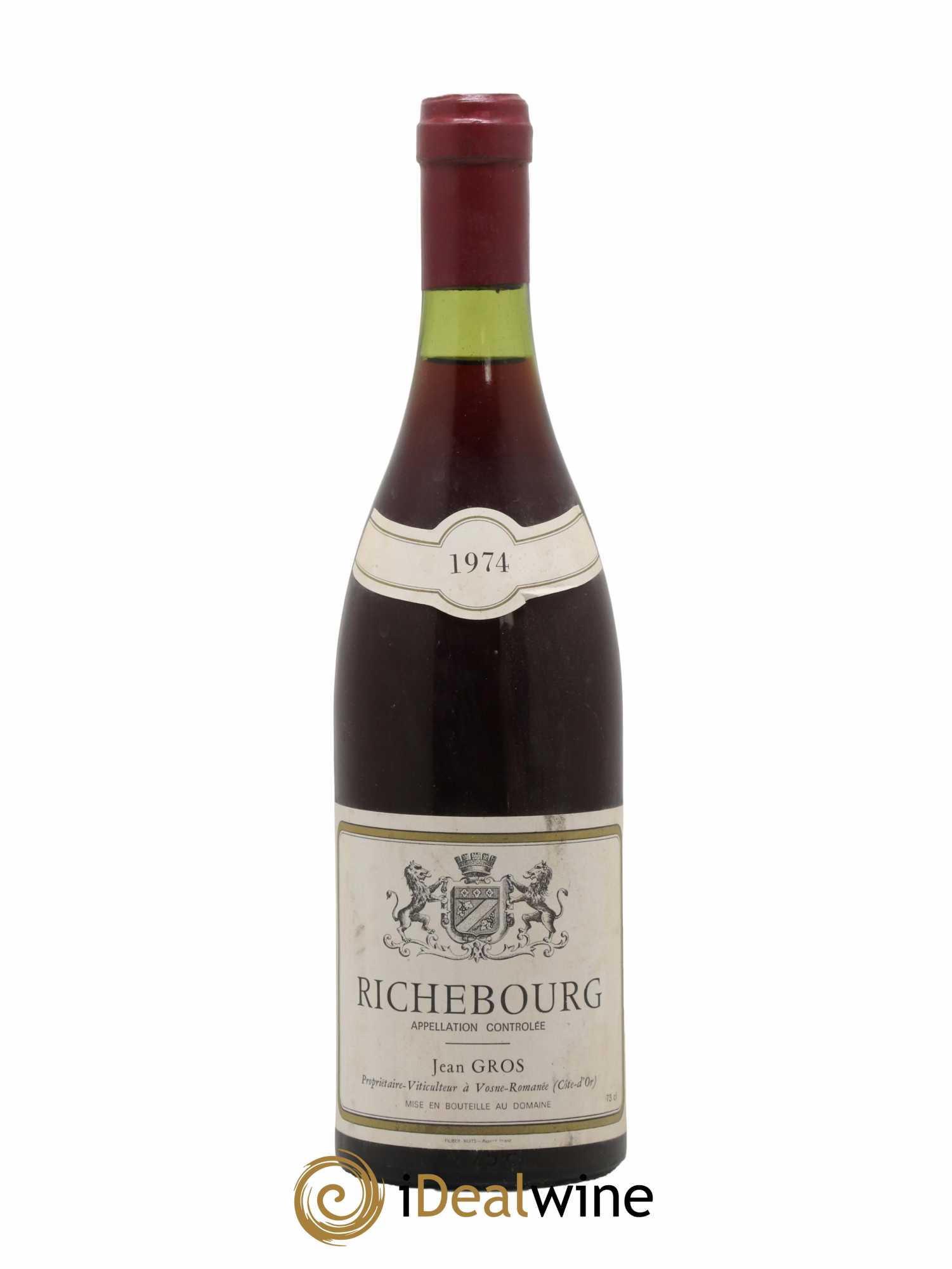 Richebourg Grand Cru Jean Gros 1974 - Lot de 1 bouteille - 0