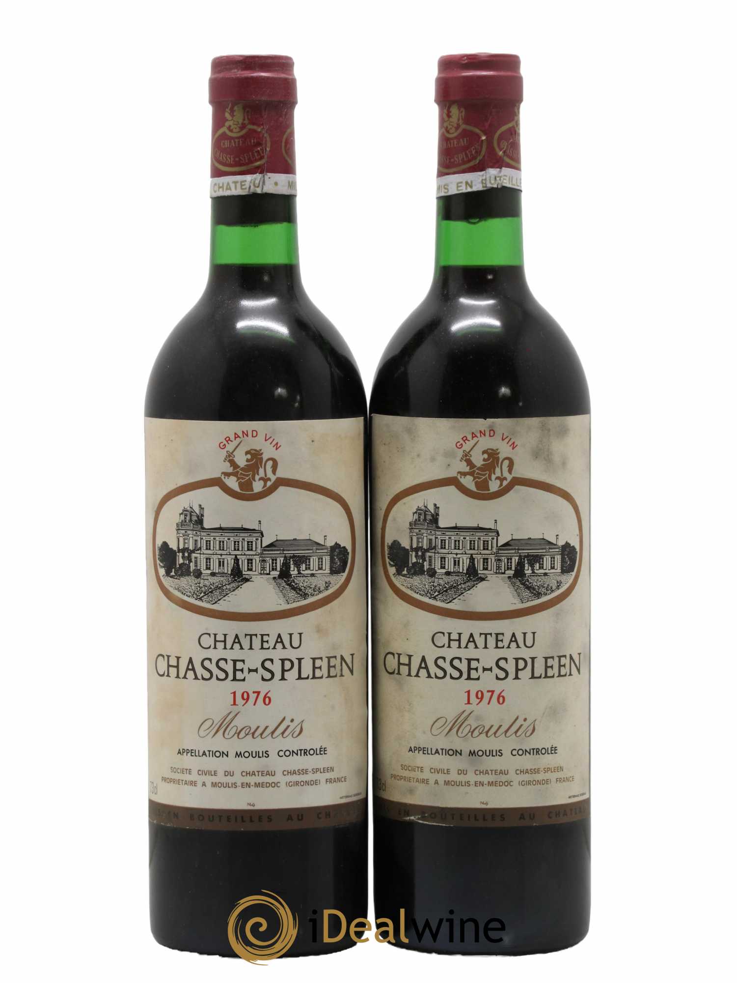 Château Chasse Spleen 1976 - Lot de 2 bouteilles - 0
