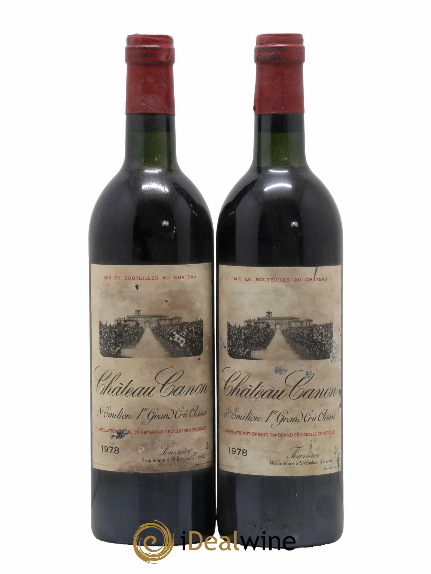 Château Canon 1er Grand Cru Classé B 1978 - Lot de 2 bouteilles - 0