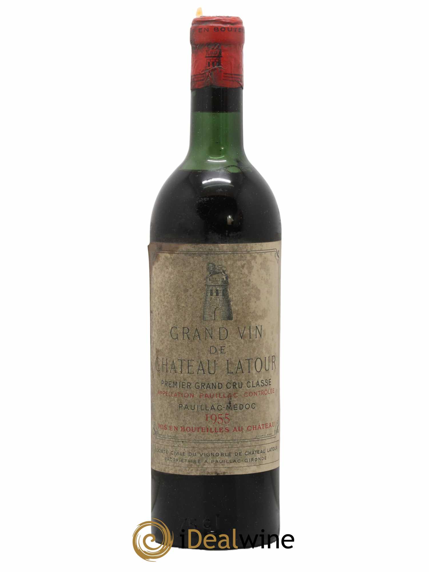Château Latour 1er Grand Cru Classé 1955 - Lot de 1 bouteille - 0