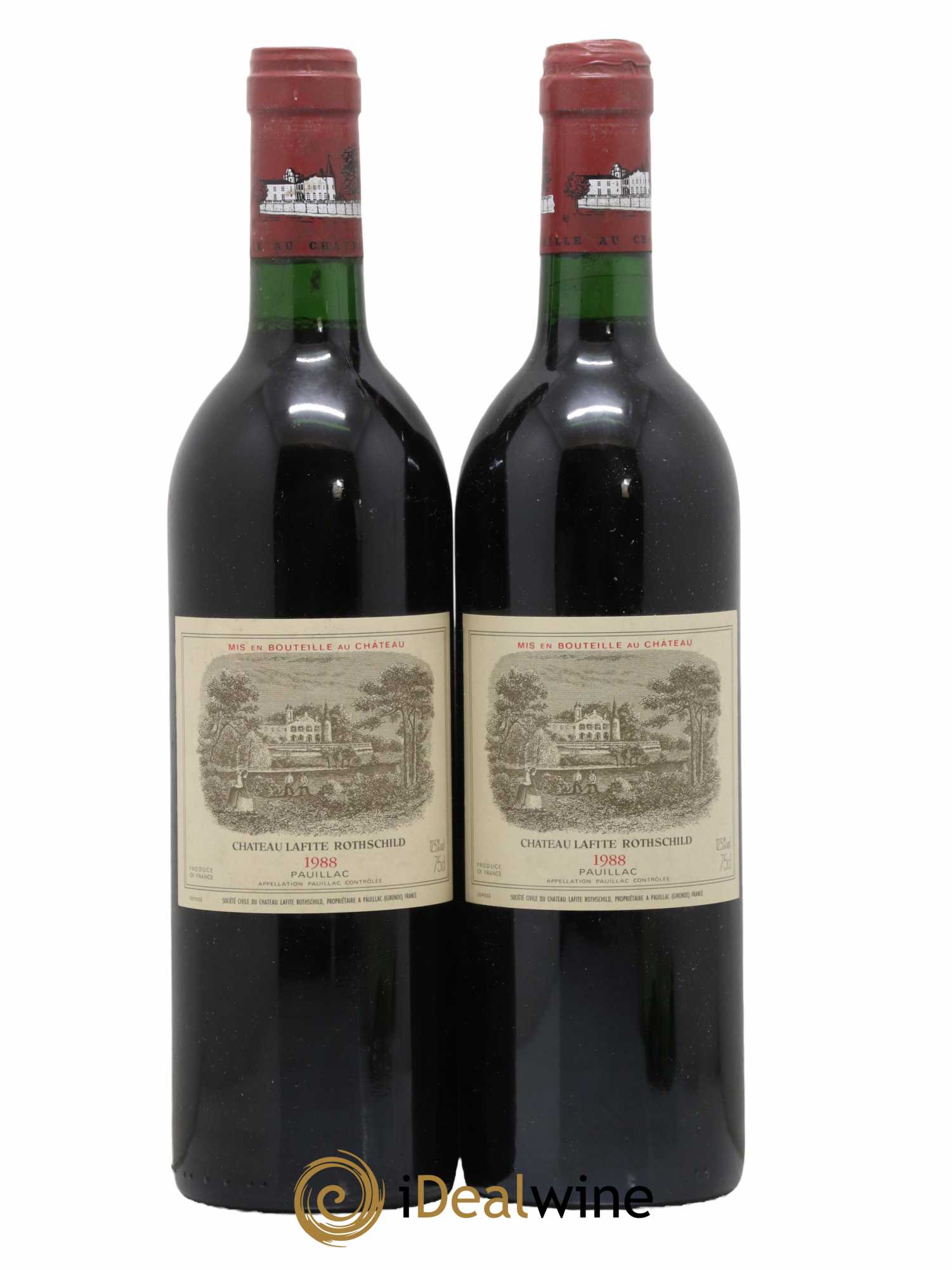 Château Lafite Rothschild 1er Grand Cru Classé 1988 - Lot de 2 bouteilles - 0