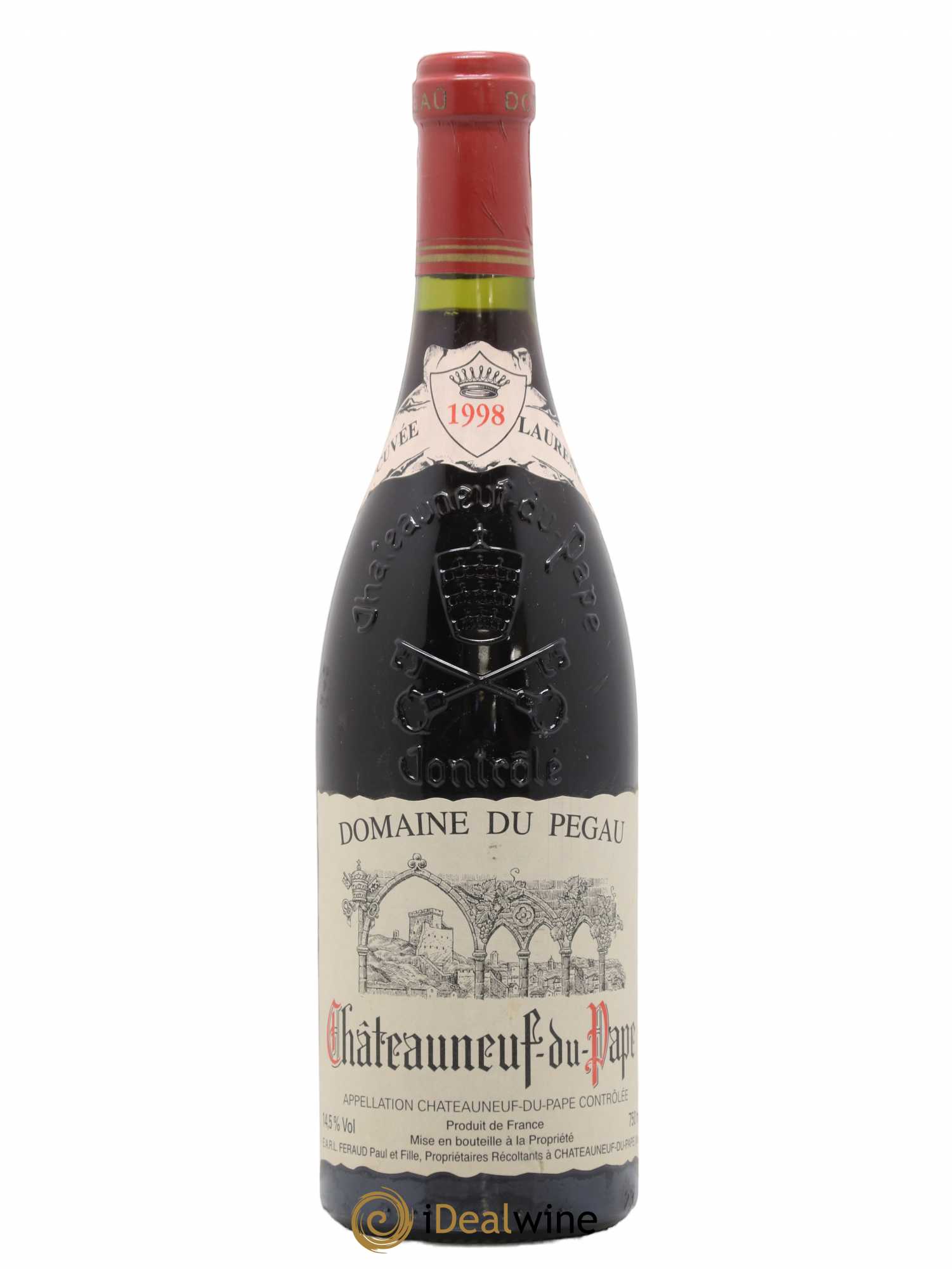 Châteauneuf-du-Pape Domaine du Pégau Cuvée Laurence Paul et Laurence Féraud 1998 - Lot de 1 bouteille - 0