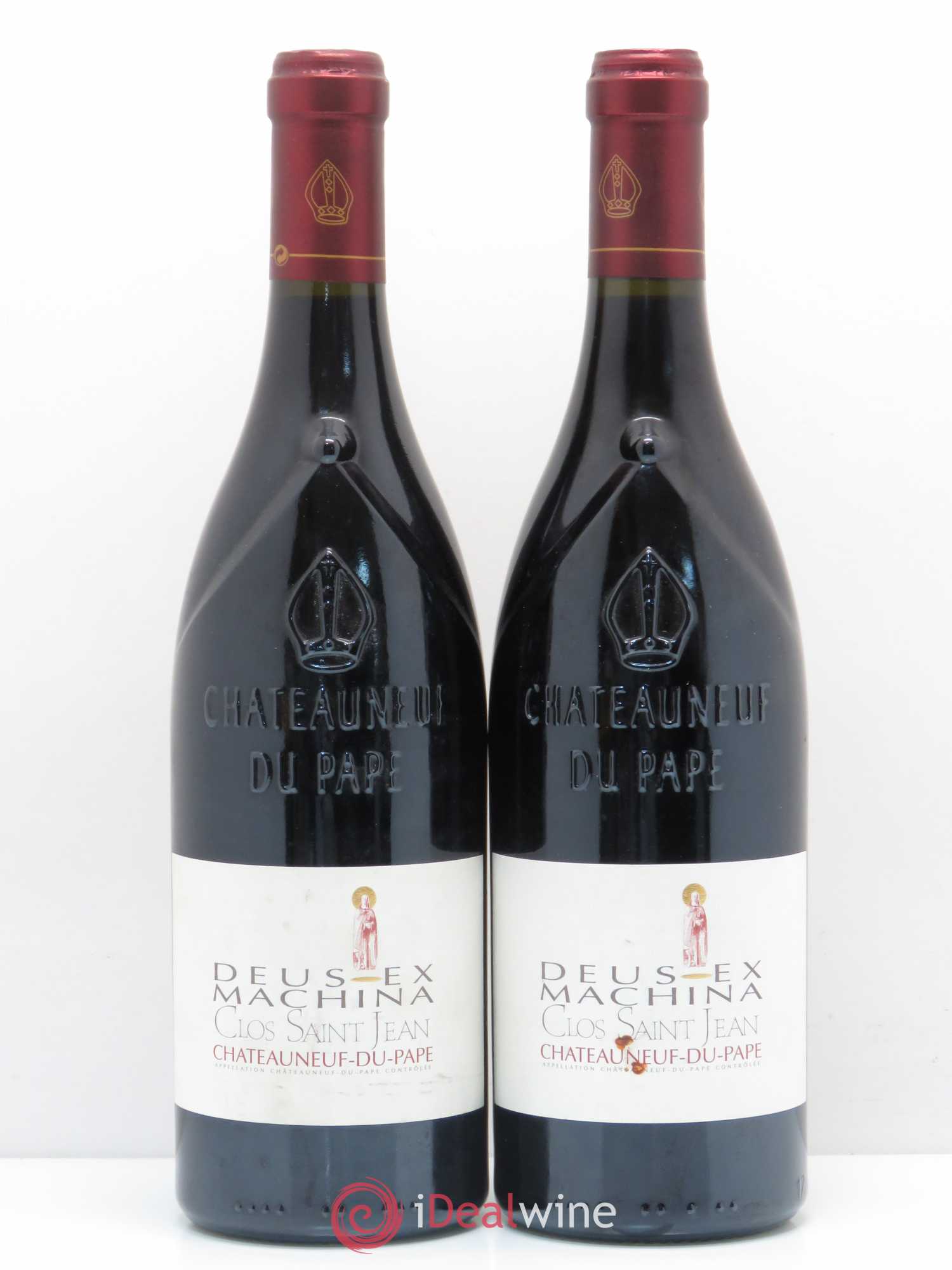 Châteauneuf-du-Pape Clos Saint-Jean Deus Ex Machina Pascal et Vincent Maurel 2003 - Lot de 2 bouteilles - 0