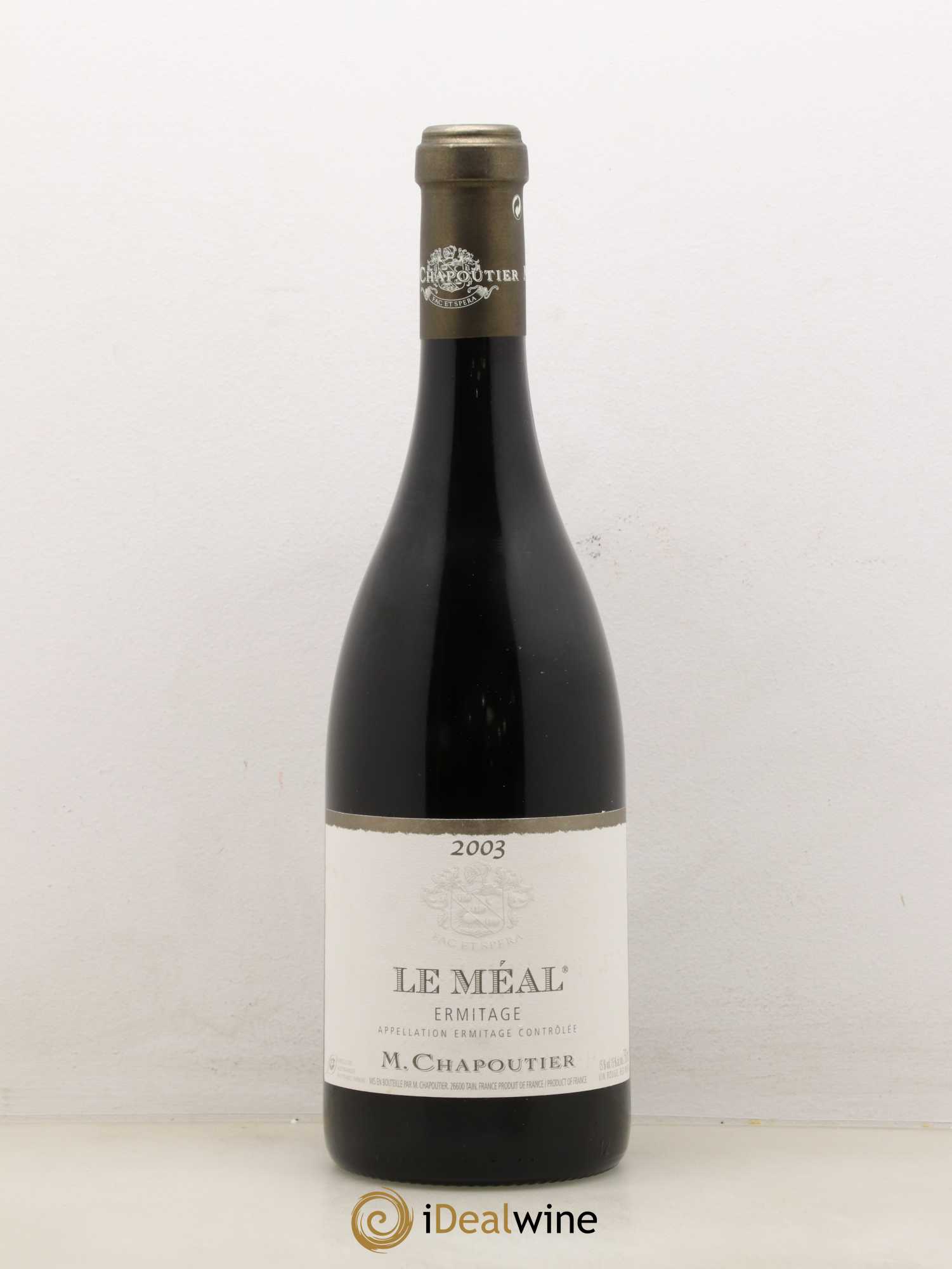Hermitage Ermitage Le Méal Chapoutier 2003 - Lot de 1 bouteille - 0
