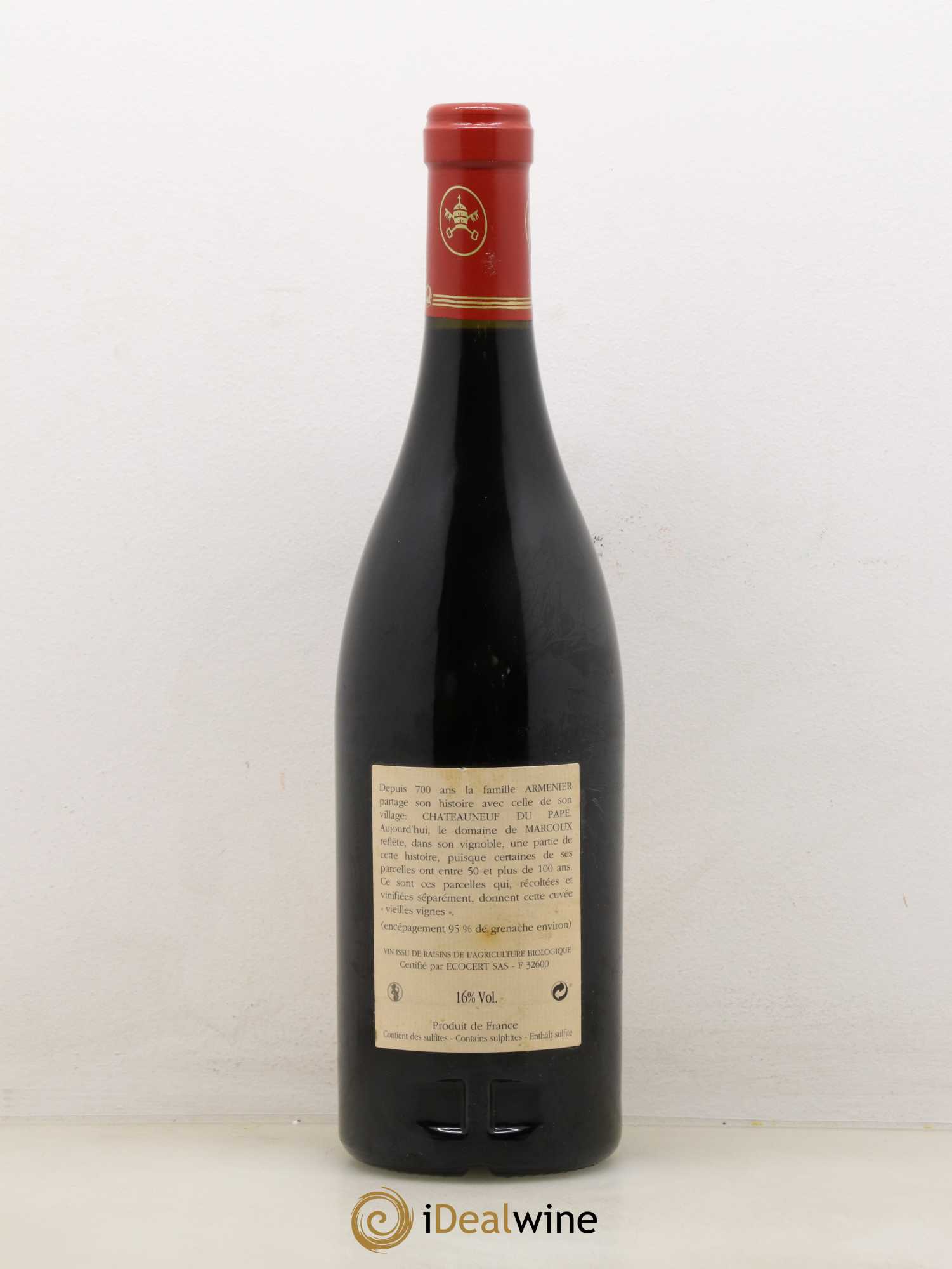 Châteauneuf-du-Pape Vieilles Vignes Marcoux (Domaine de) 2007 - Lot de 1 bouteille - 1