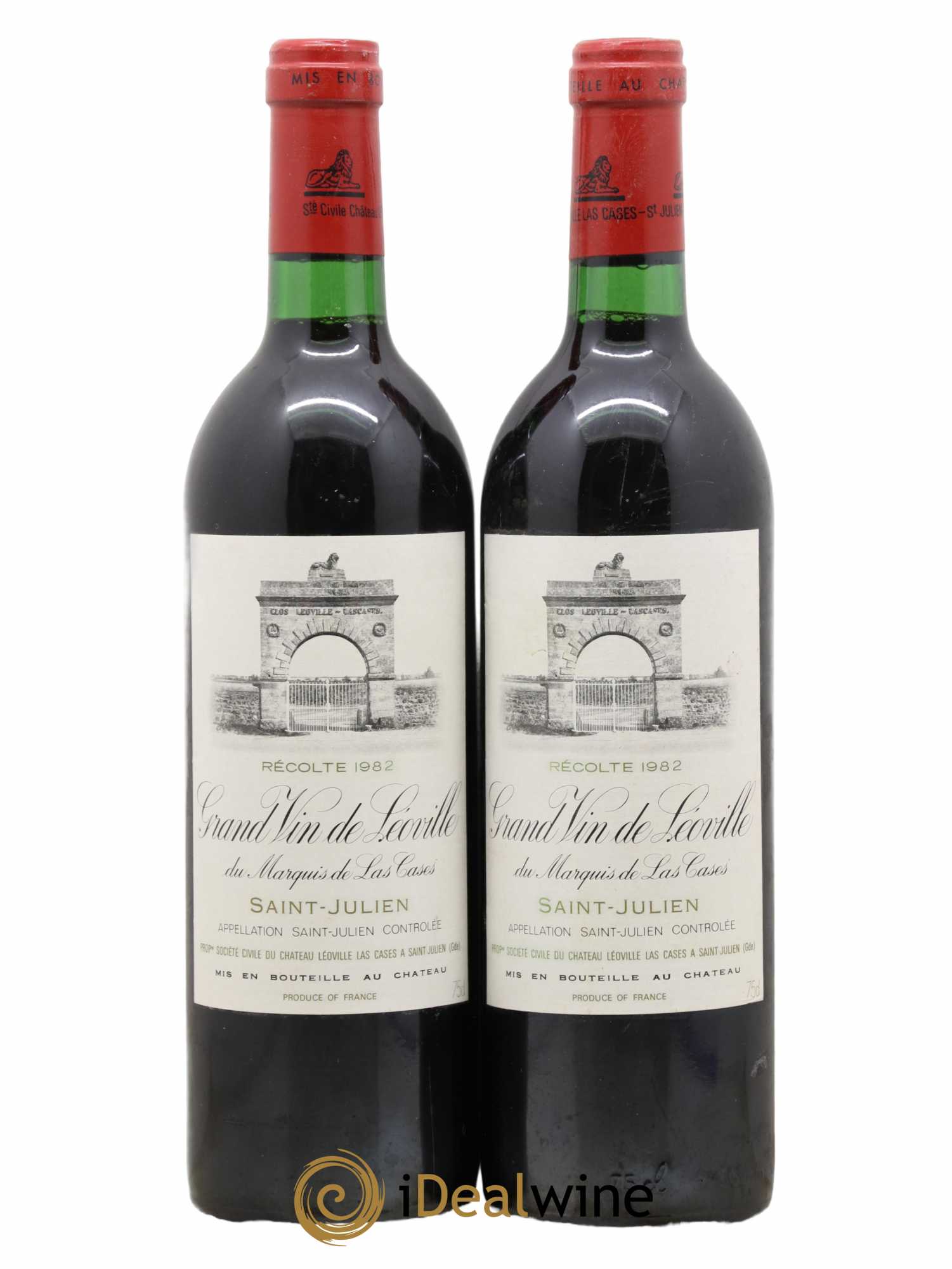 Château Léoville Las Cases 2ème Grand Cru Classé 1982 - Lot de 2 bouteilles - 0