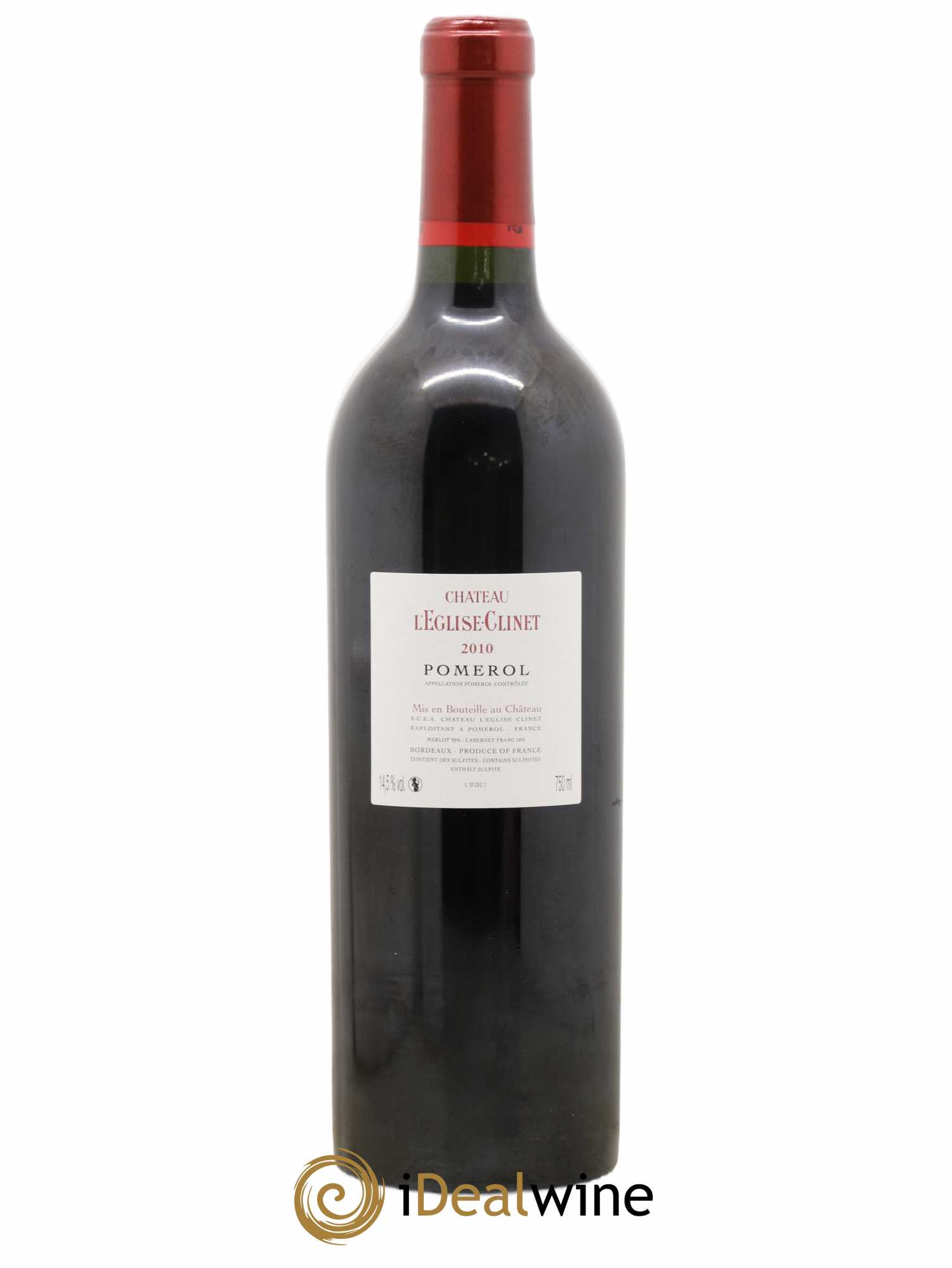 Château l' Église Clinet 2010 - Lot de 1 bouteille - 1