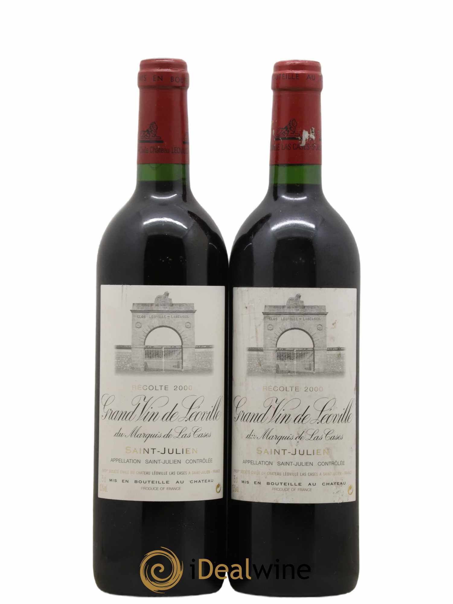 Château Léoville Las Cases 2ème Grand Cru Classé 2000 - Lot de 2 bouteilles - 0