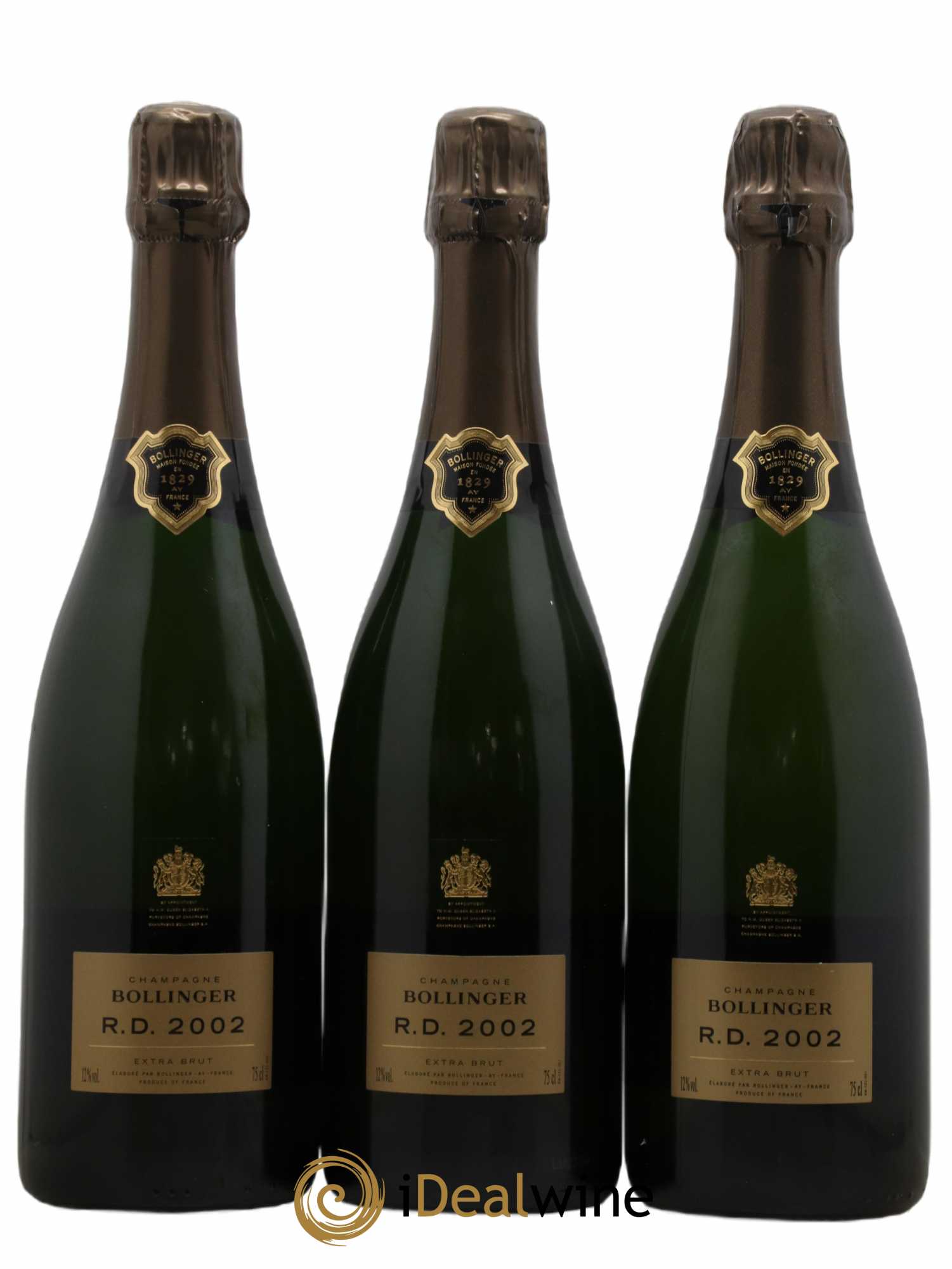 R.D. Extra-Brut Bollinger 2002 - Lot de 3 bouteilles - 0