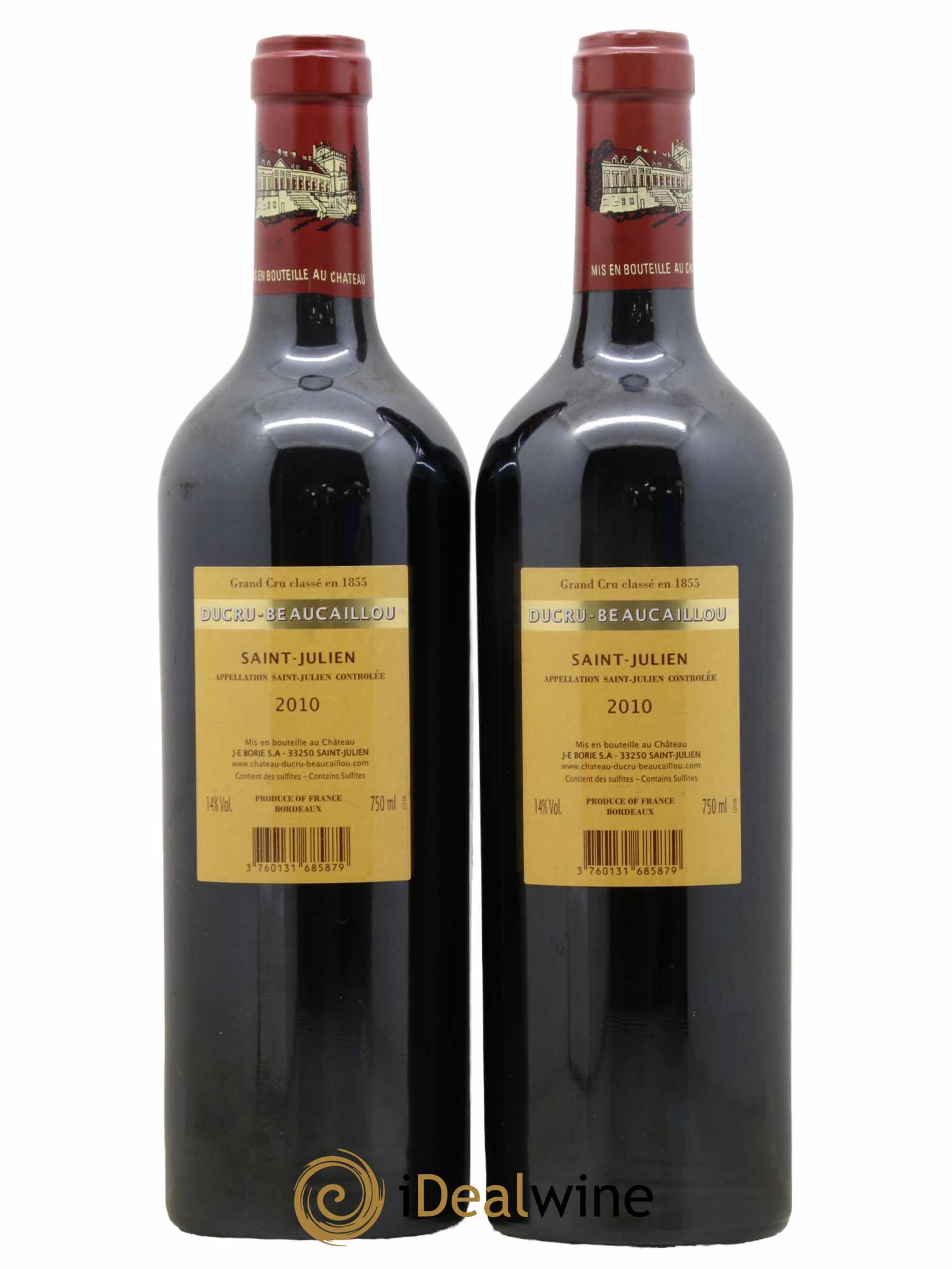 Château Ducru Beaucaillou 2ème Grand Cru Classé 2010 - Lot de 2 bouteilles - 1