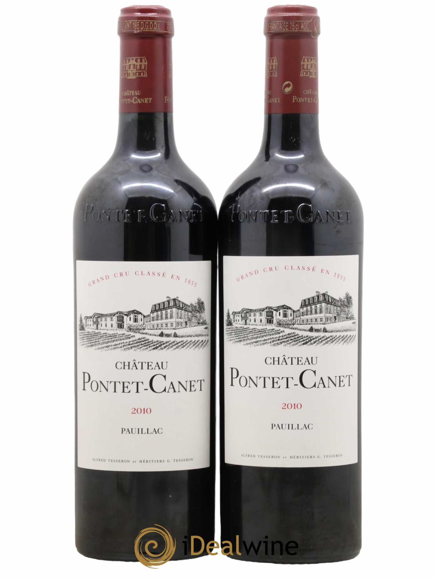 Château Pontet Canet 5ème Grand Cru Classé 2010 - Lot de 2 bouteilles - 0
