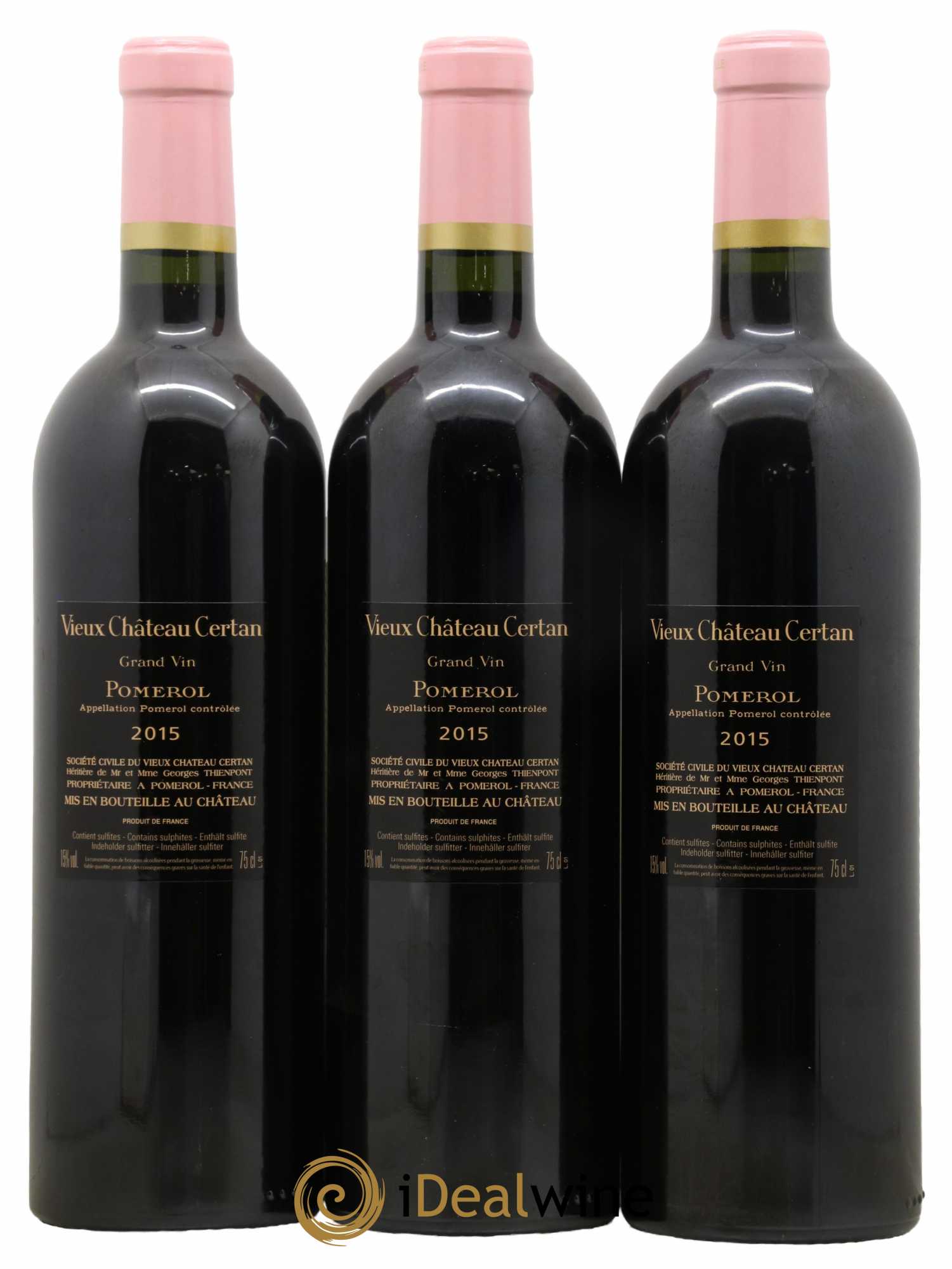 Vieux Château Certan 2015 - Lot de 3 bouteilles - 1