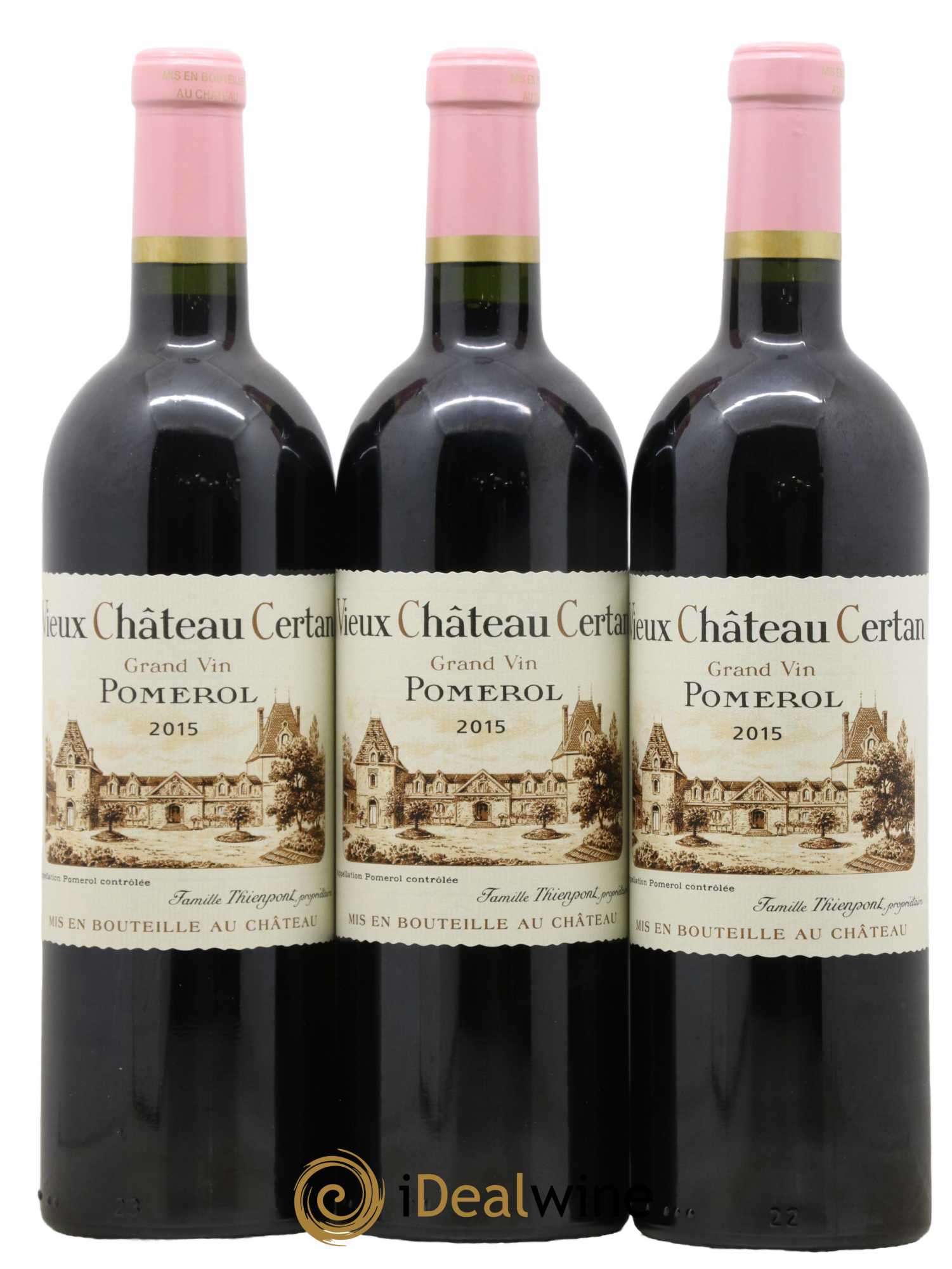 Vieux Château Certan 2015 - Lot de 3 bouteilles - 0