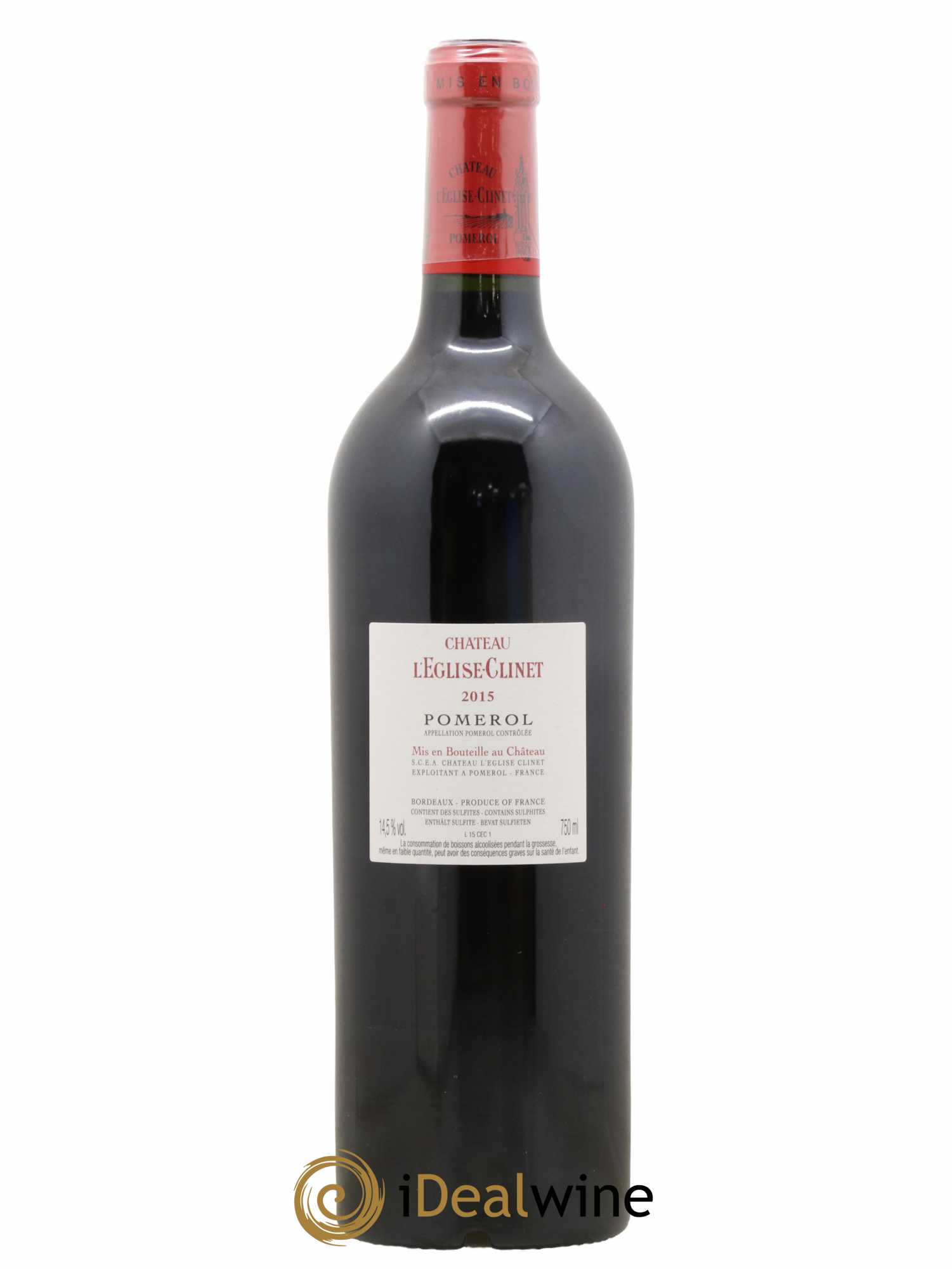 Château l' Église Clinet 2015 - Lot de 1 bouteille - 1