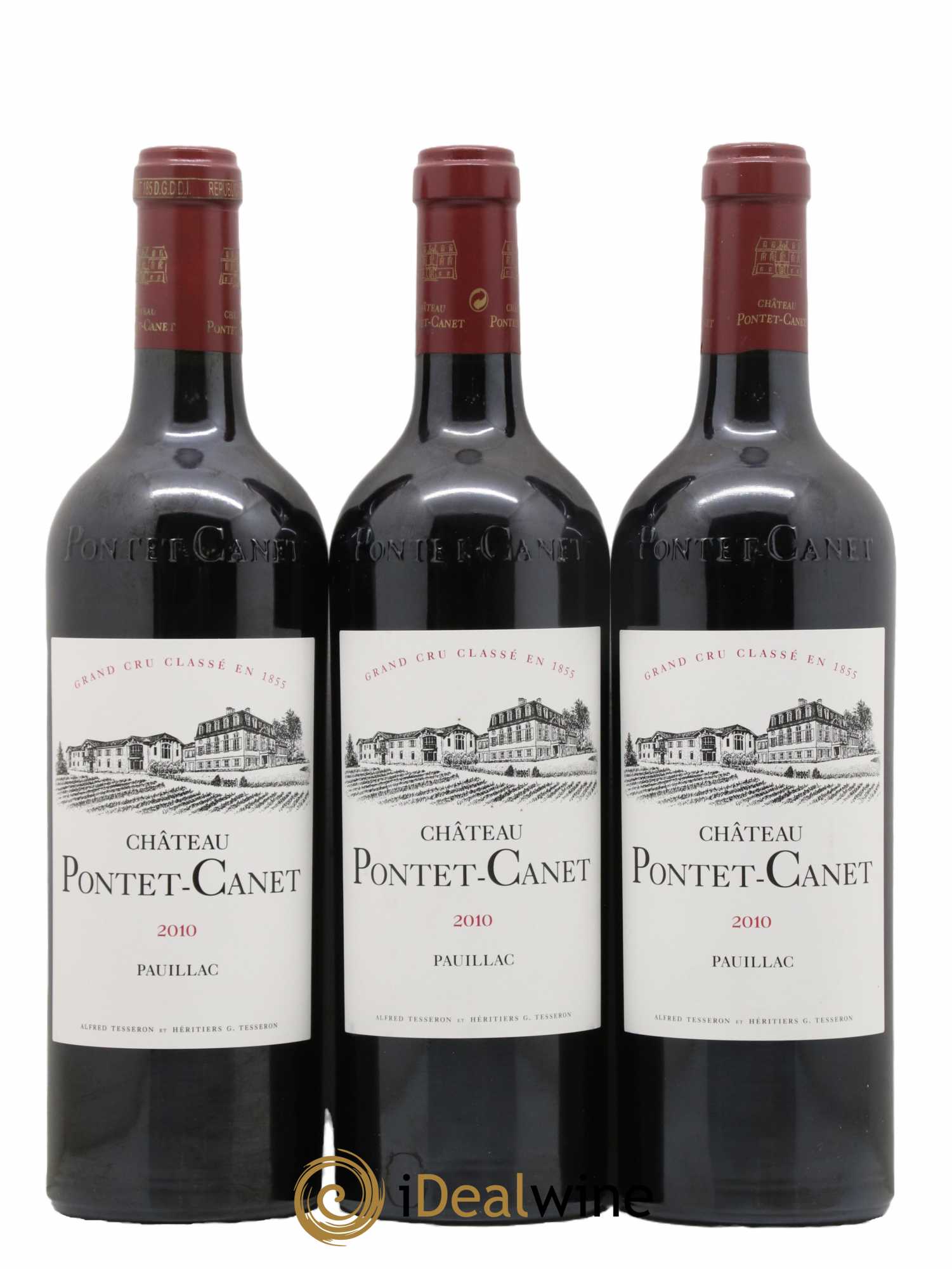 Château Pontet Canet 5ème Grand Cru Classé 2010 - Lot de 6 bouteilles - 1