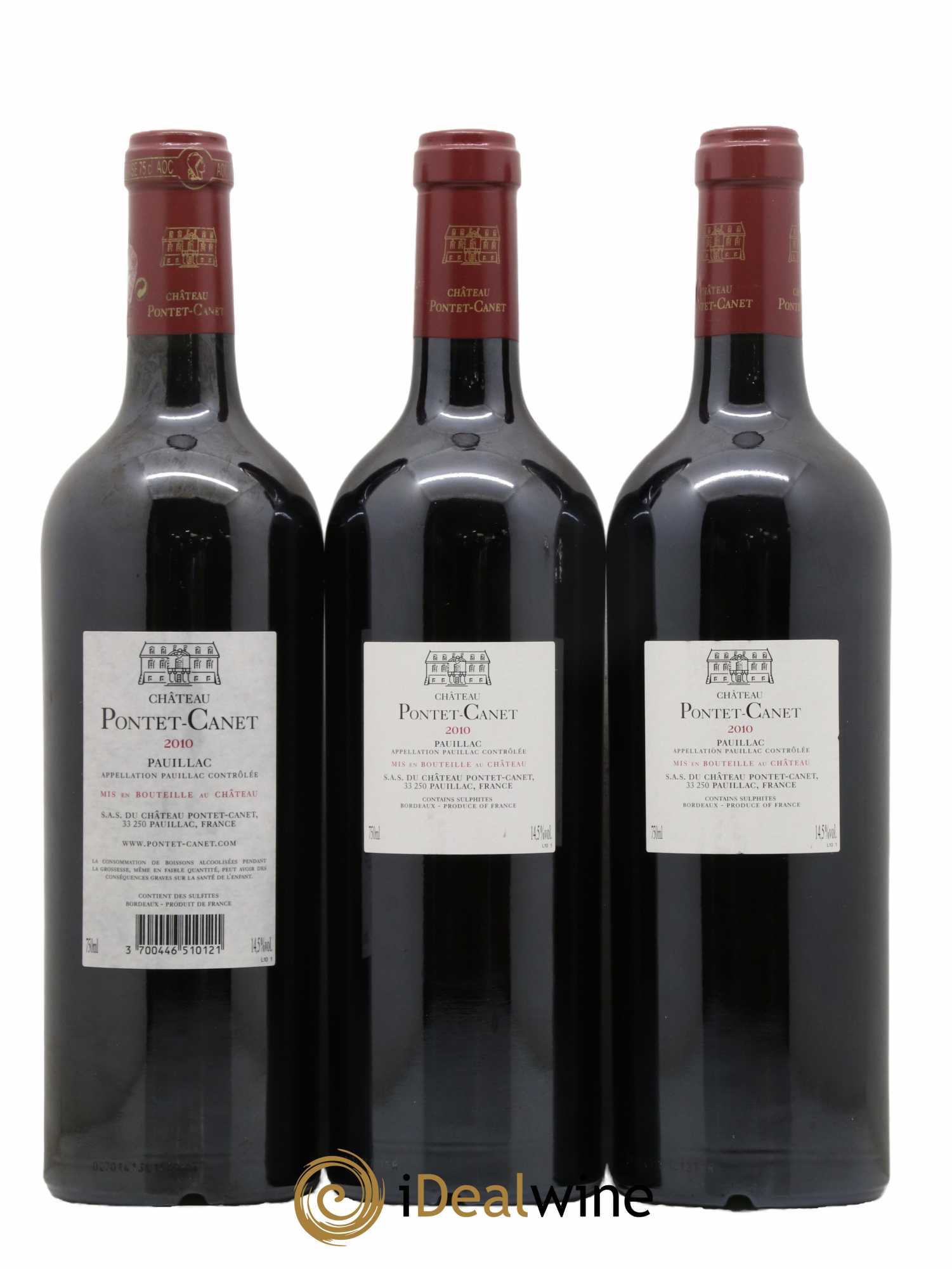 Château Pontet Canet 5ème Grand Cru Classé 2010 - Lot de 6 bouteilles - 2