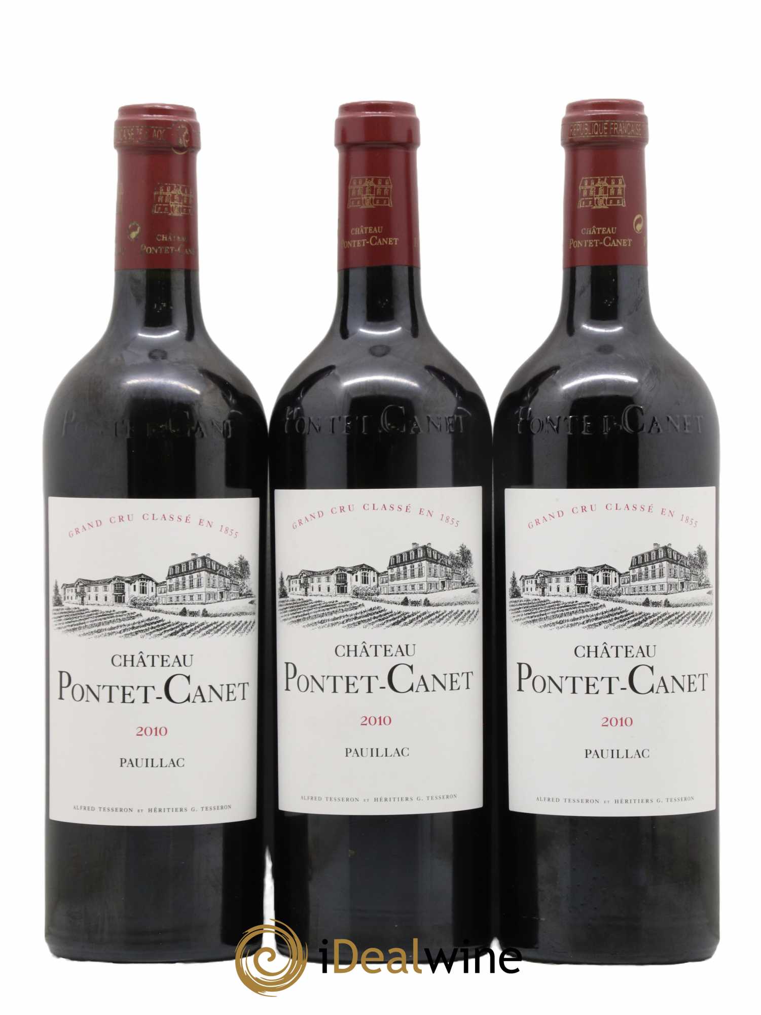 Château Pontet Canet 5ème Grand Cru Classé 2010 - Lot de 6 bouteilles - 3