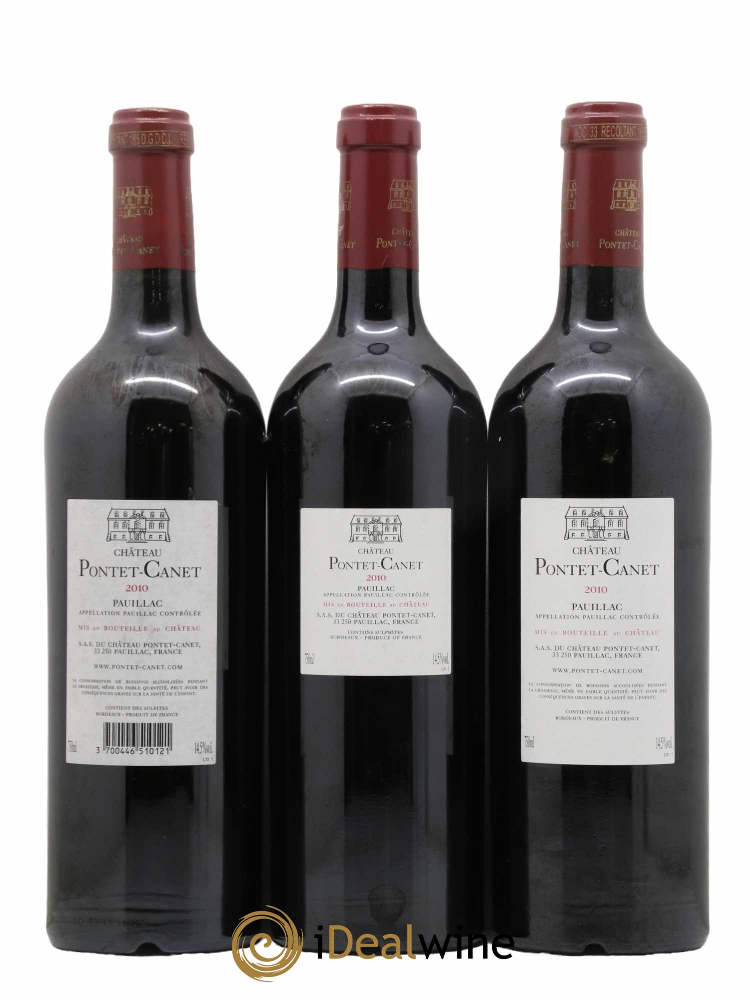 Château Pontet Canet 5ème Grand Cru Classé 2010 - Lot de 6 bouteilles - 4