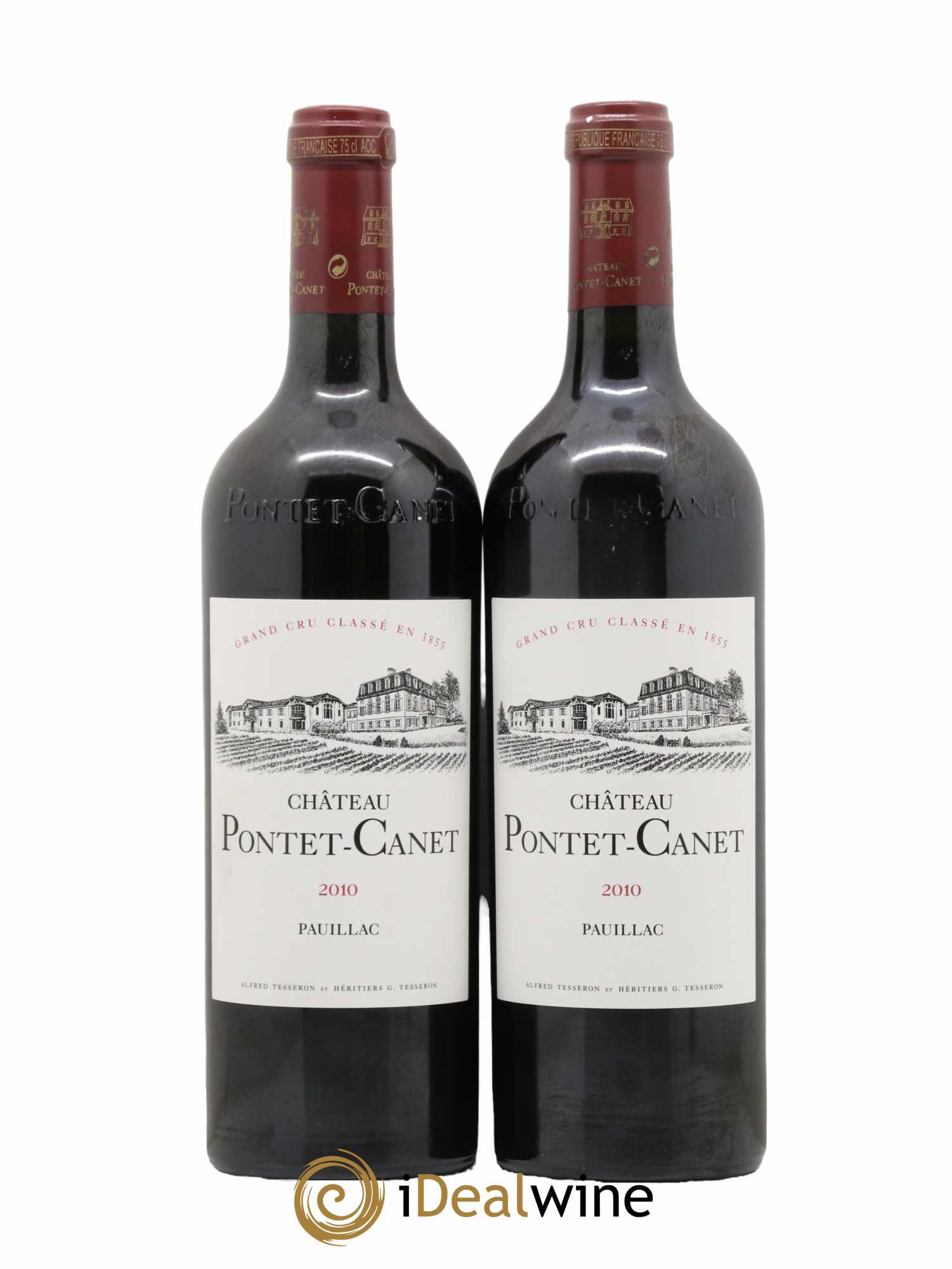 Château Pontet Canet 5ème Grand Cru Classé 2010 - Lot de 2 bouteilles - 0