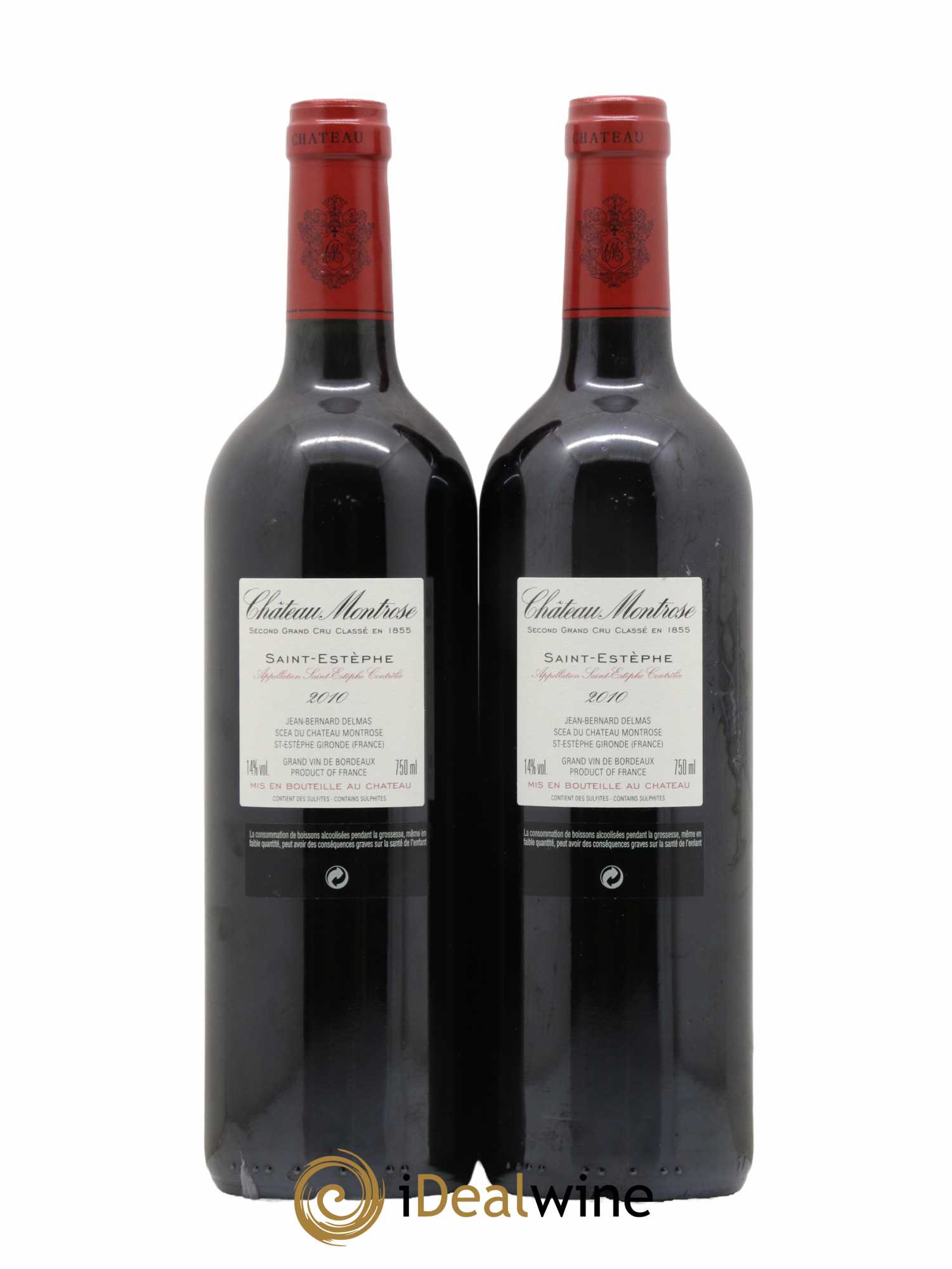 Château Montrose 2ème Grand Cru Classé 2010 - Lot de 2 bouteilles - 1