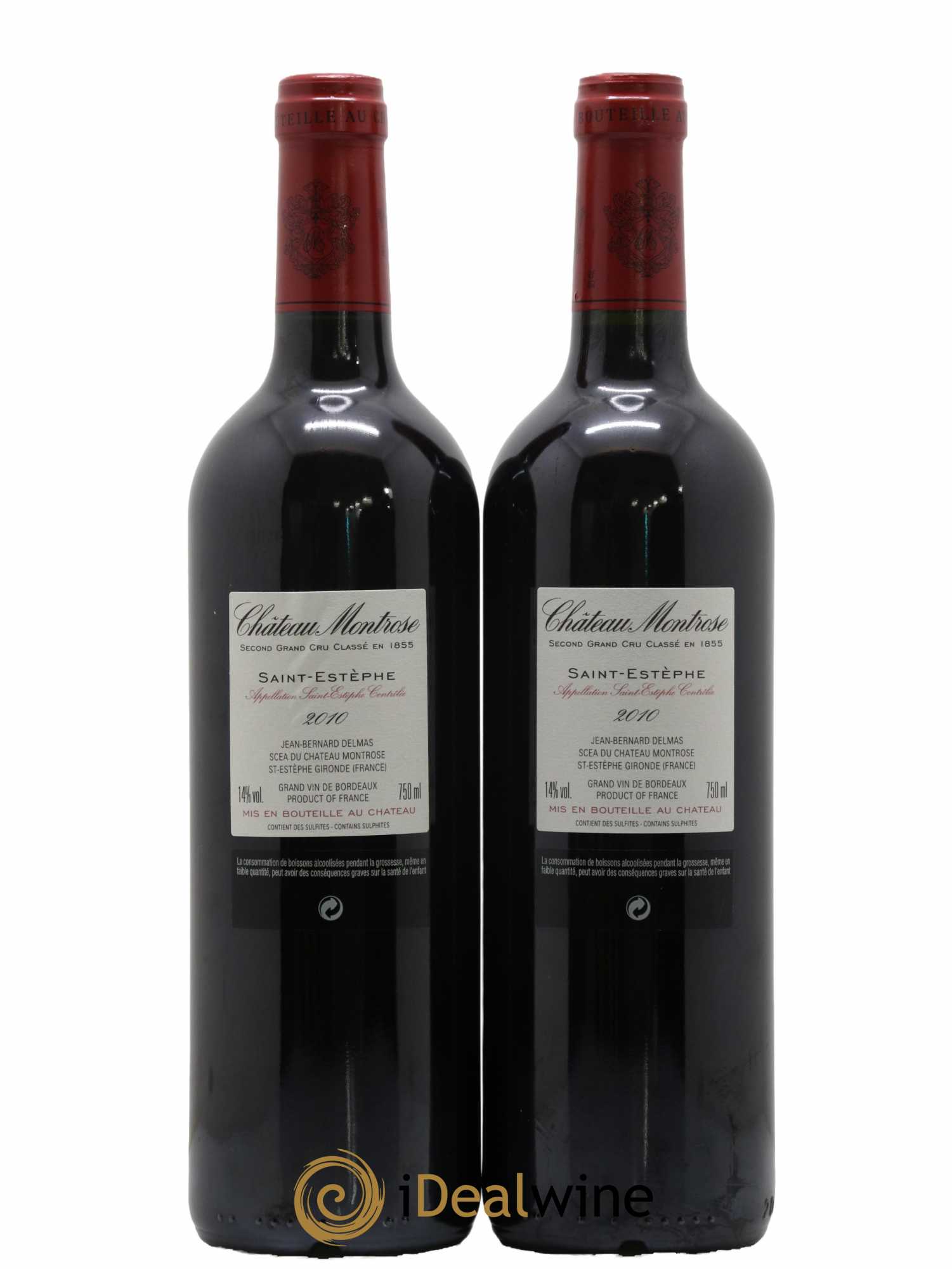 Château Montrose 2ème Grand Cru Classé 2010 - Lot de 2 bouteilles - 1