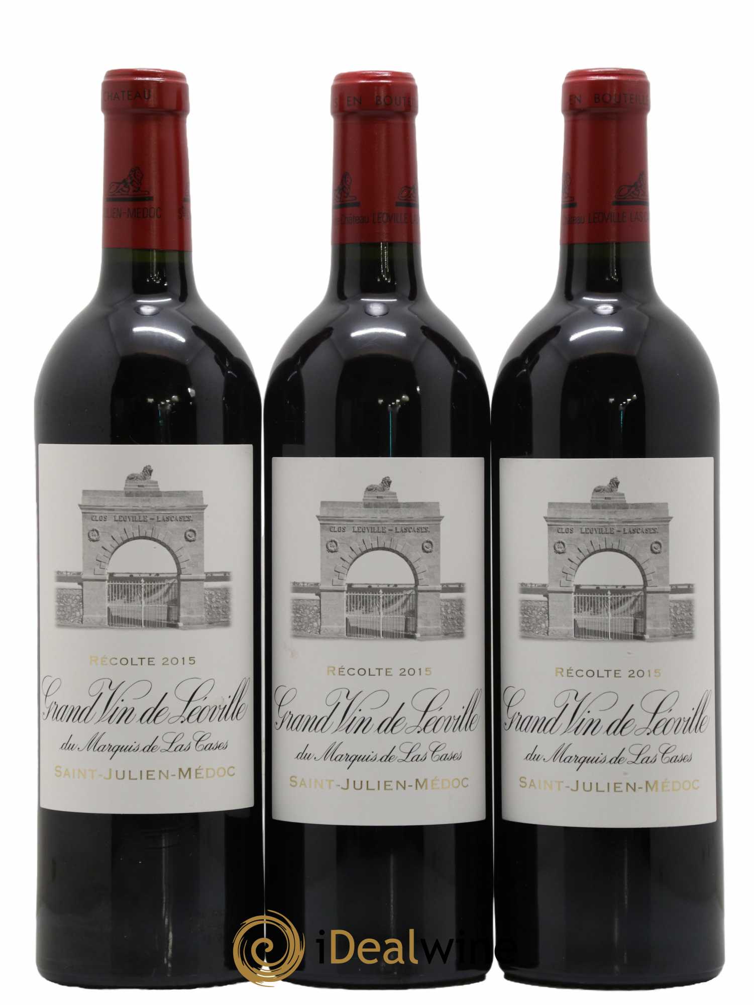 Château Léoville Las Cases 2ème Grand Cru Classé 2015 - Lot de 3 bouteilles - 0