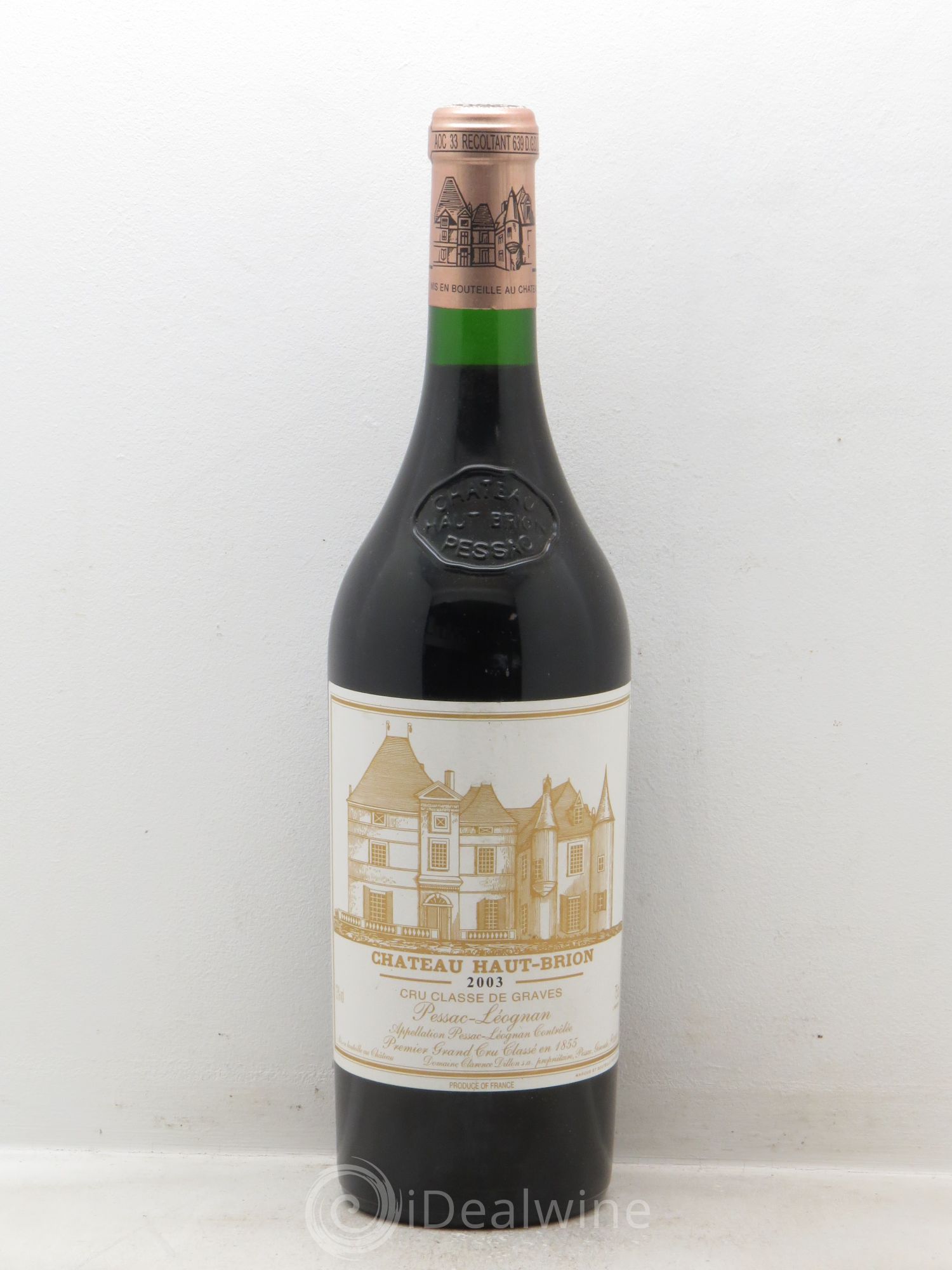 Château Haut Brion 1er Grand Cru Classé 2003 - Lot de 1 bouteille - 0
