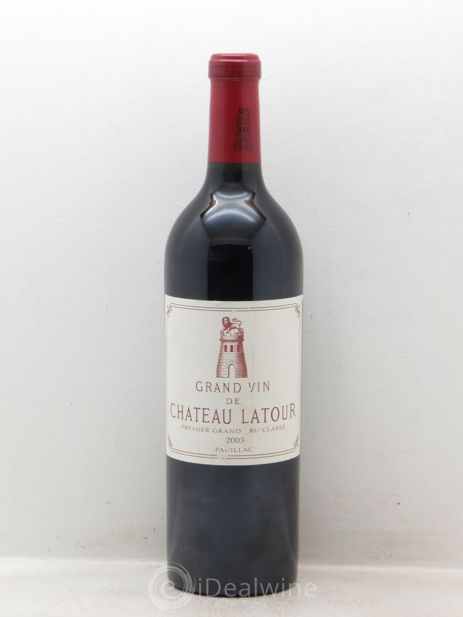 Château Latour 1er Grand Cru Classé 2003 - Lot de 1 bouteille - 0