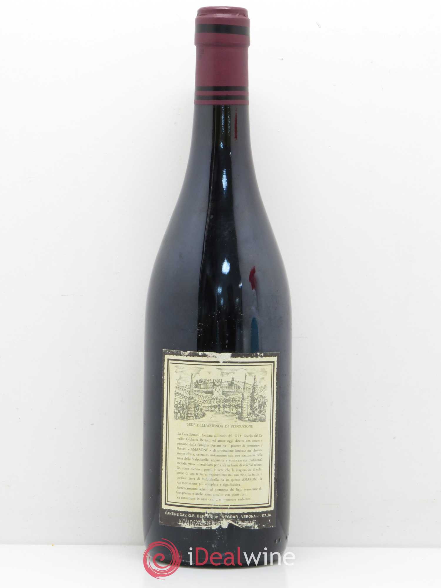 Amarone della Valpolicella DOC Bertani 1988 - Lot de 1 bouteille - 1
