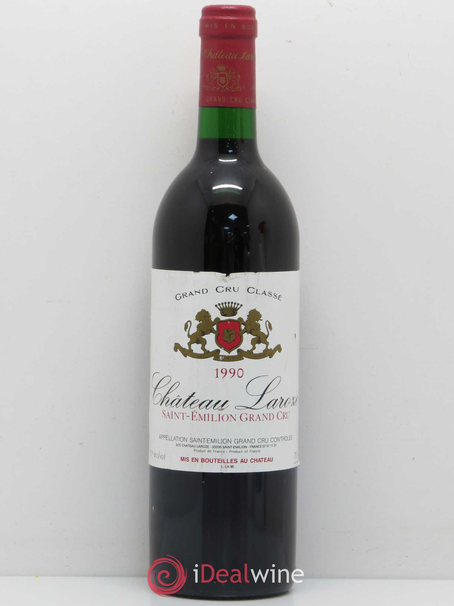 Château Laroze Grand Cru Classé 1990 - Lot de 1 bouteille - 0