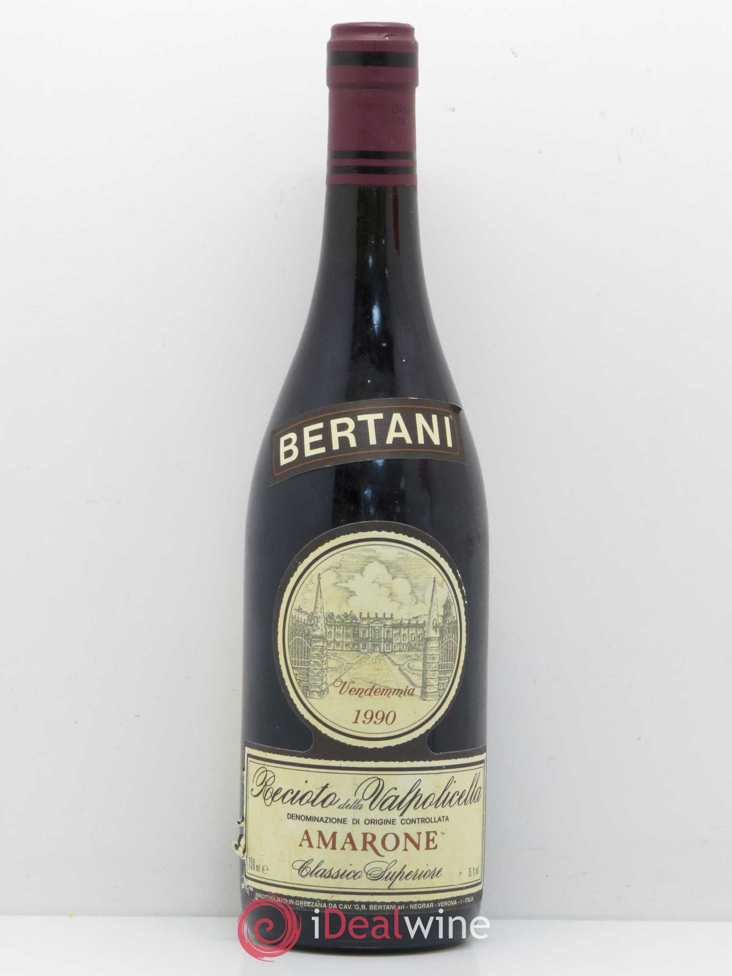 Amarone della Valpolicella DOC Bertani 1990 - Lot de 1 bouteille - 0
