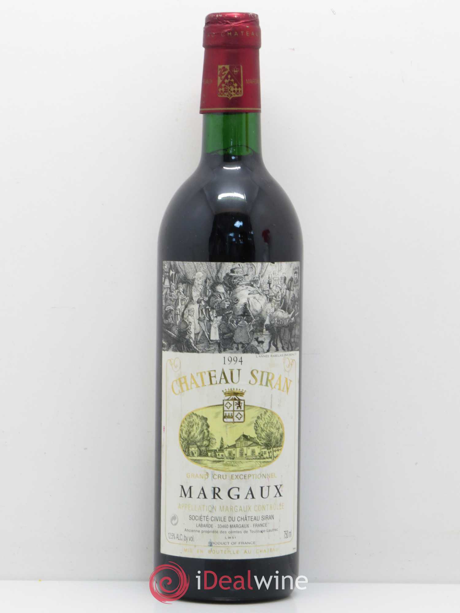 Château Siran 1994 - Lot de 1 bouteille - 0
