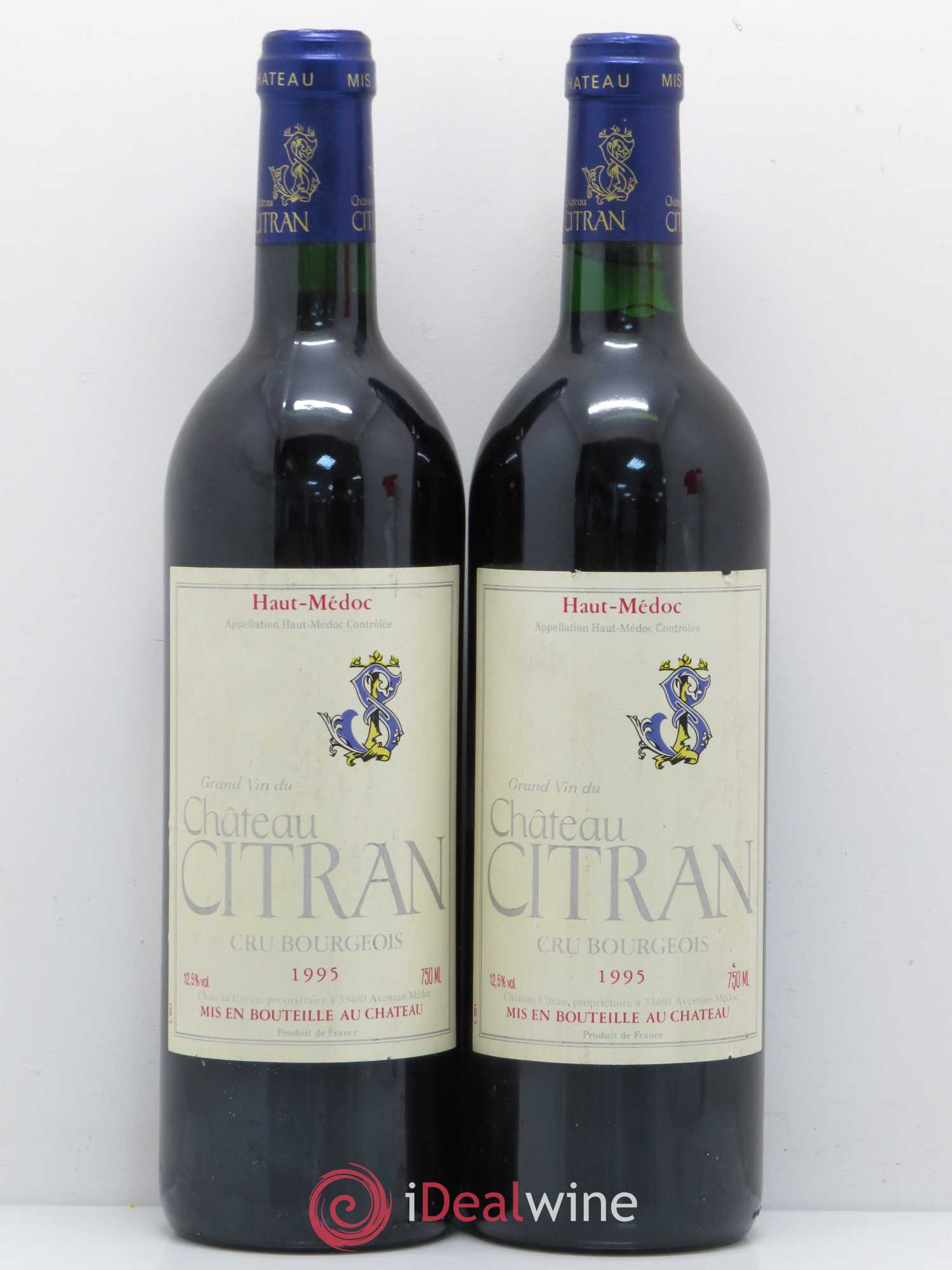 Château Citran Cru Bourgeois 1995 - Lot de 2 bouteilles - 0