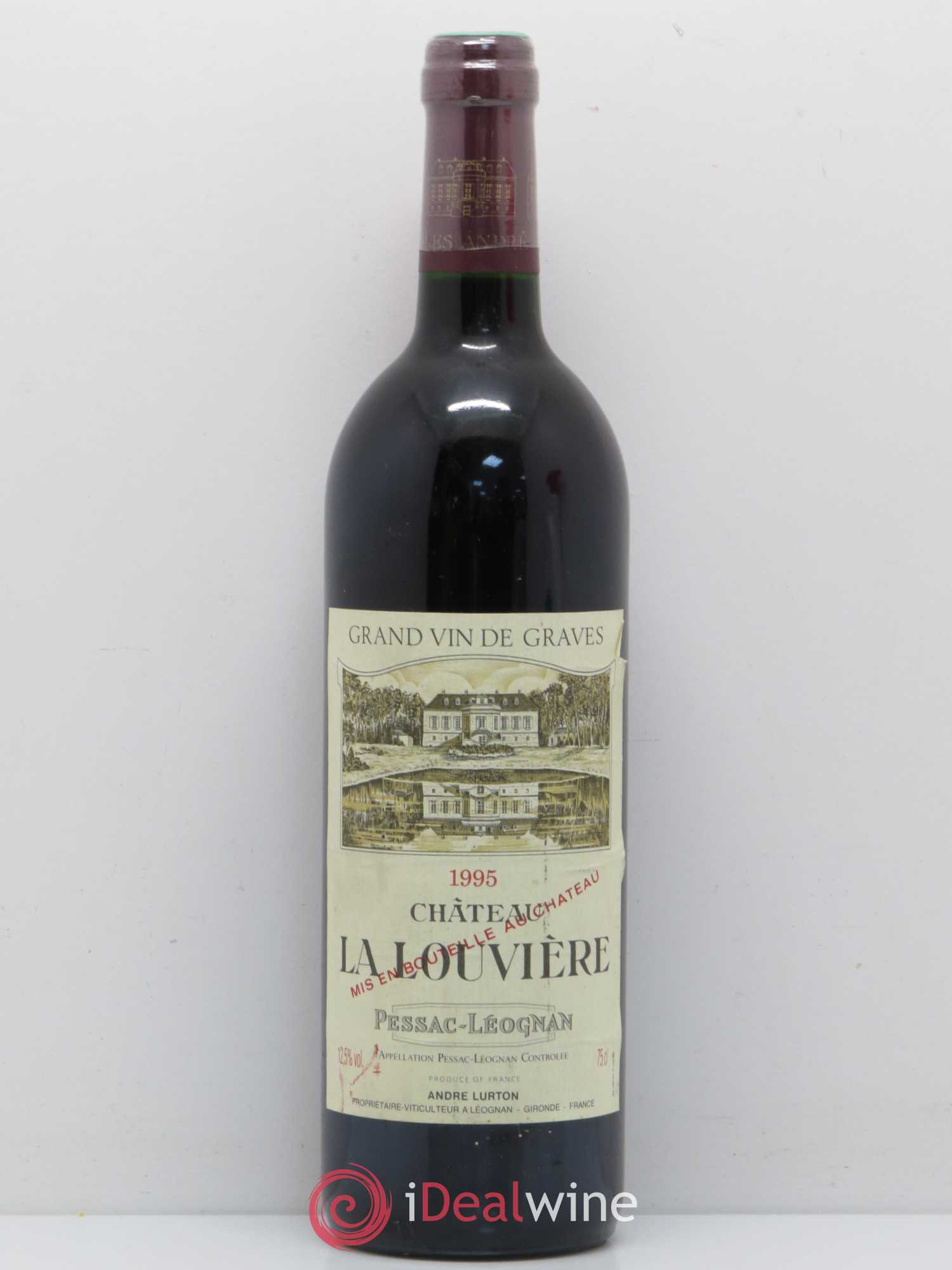 Château la Louvière 1995 - Lot de 1 bouteille - 0
