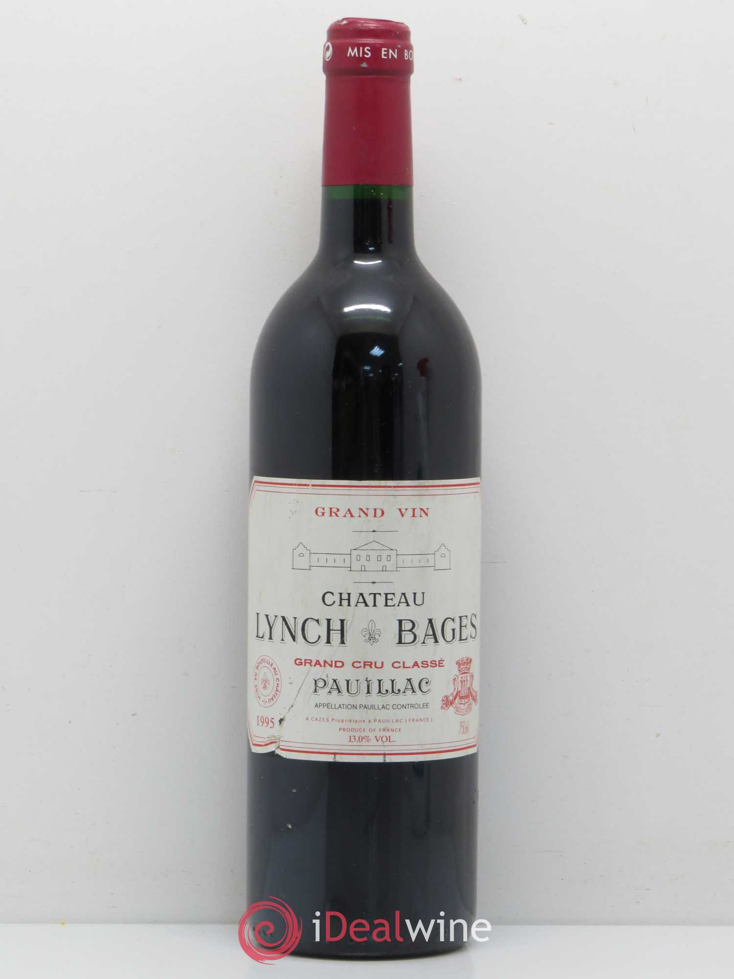 Château Lynch Bages 5ème Grand Cru Classé 1995 - Lot de 1 bouteille - 0