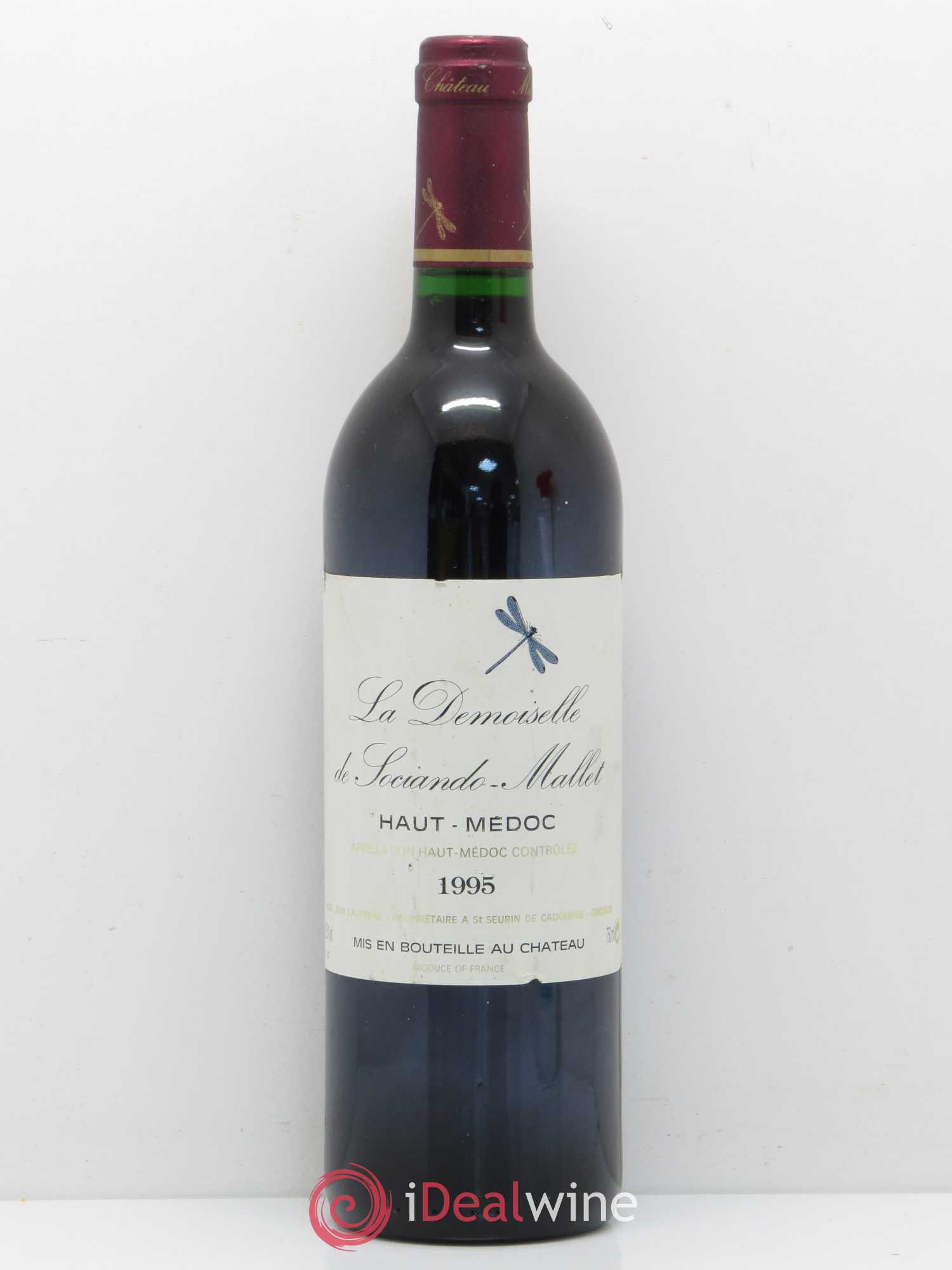 Demoiselle de Sociando Mallet Second Vin 1995 - Lot de 1 bouteille - 0