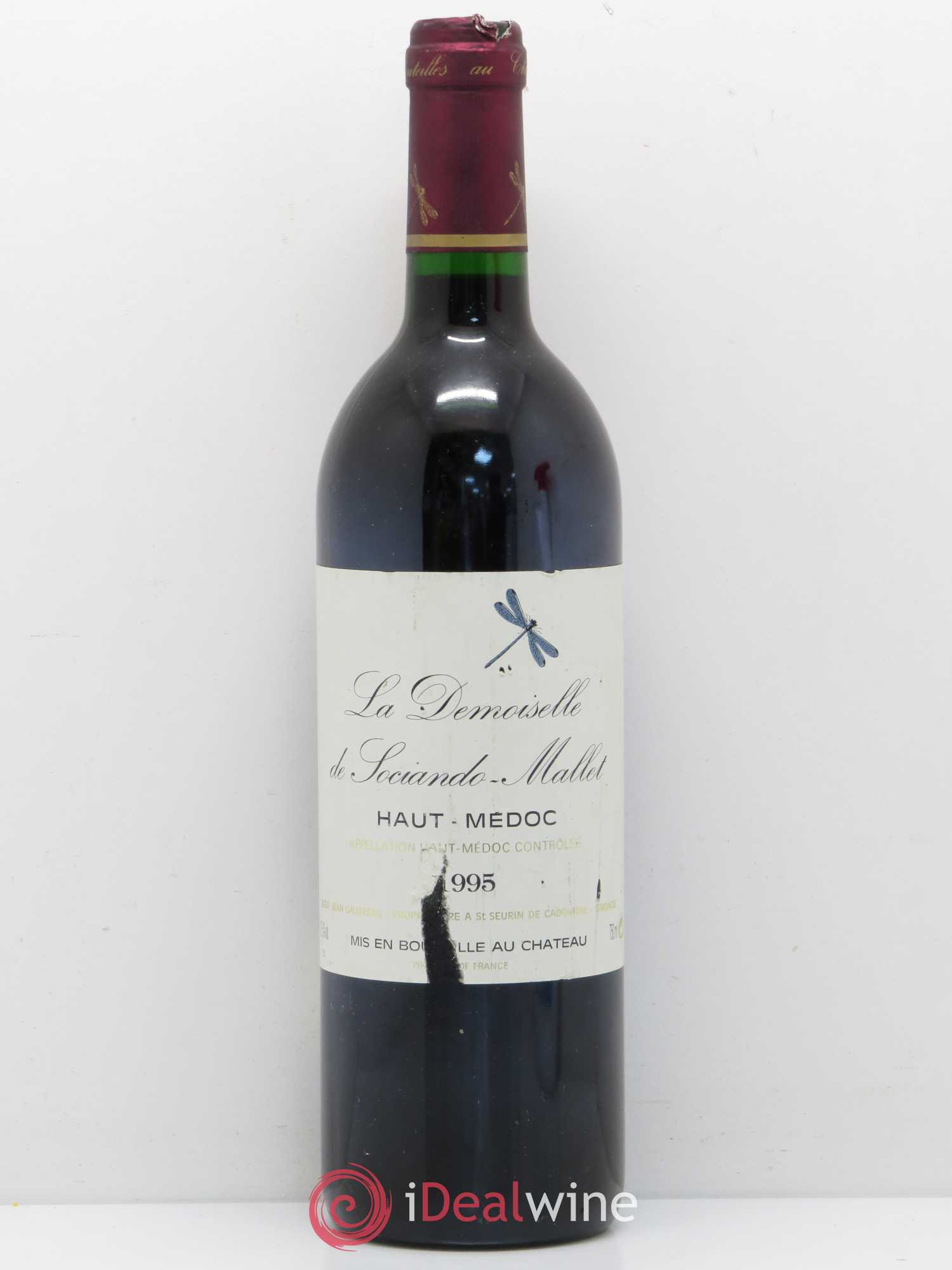 Demoiselle de Sociando Mallet Second Vin 1995 - Lot de 1 bouteille - 0
