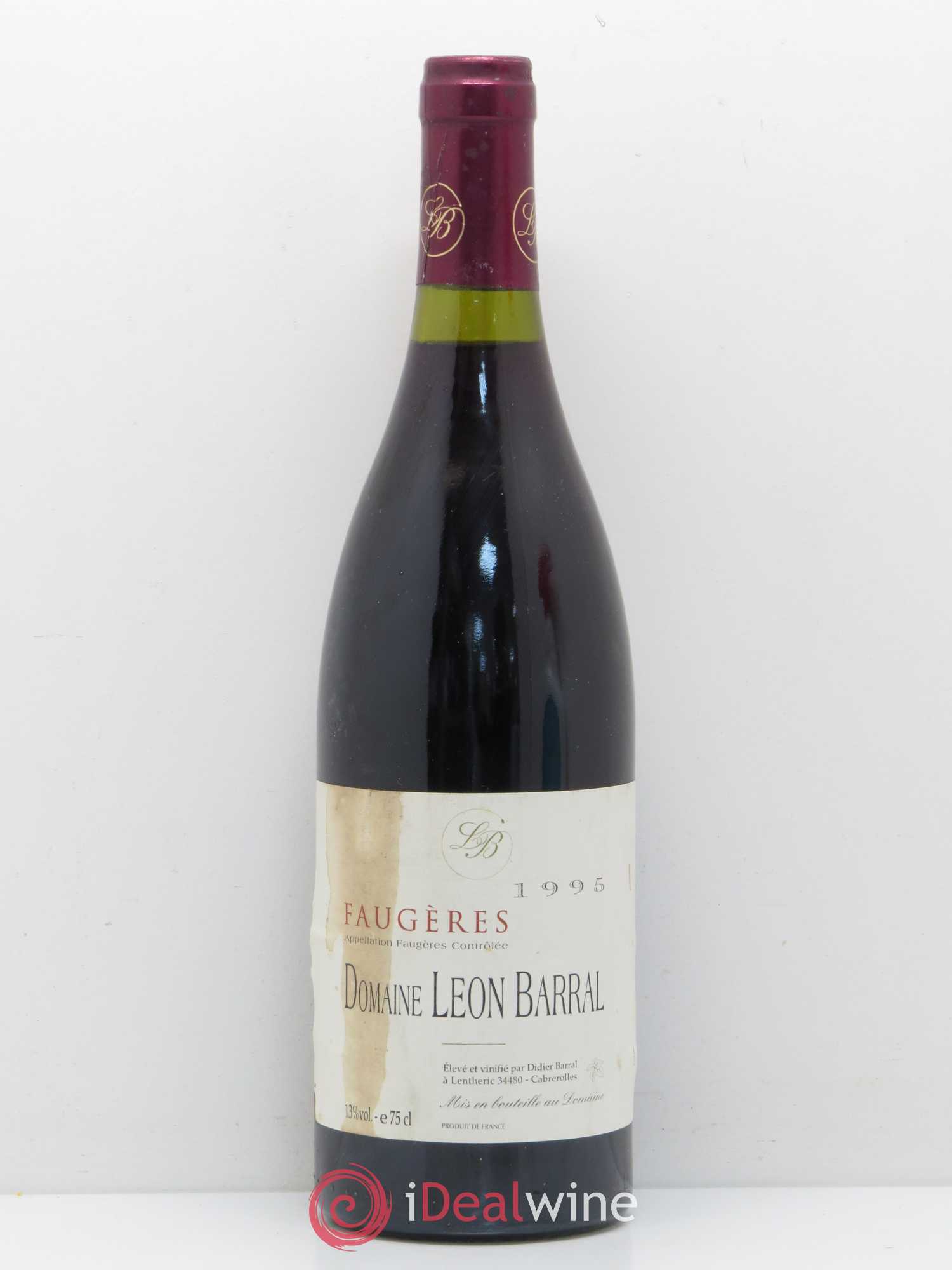 Faugères Domaine Léon Barral 1995 - Lot de 1 bouteille - 0