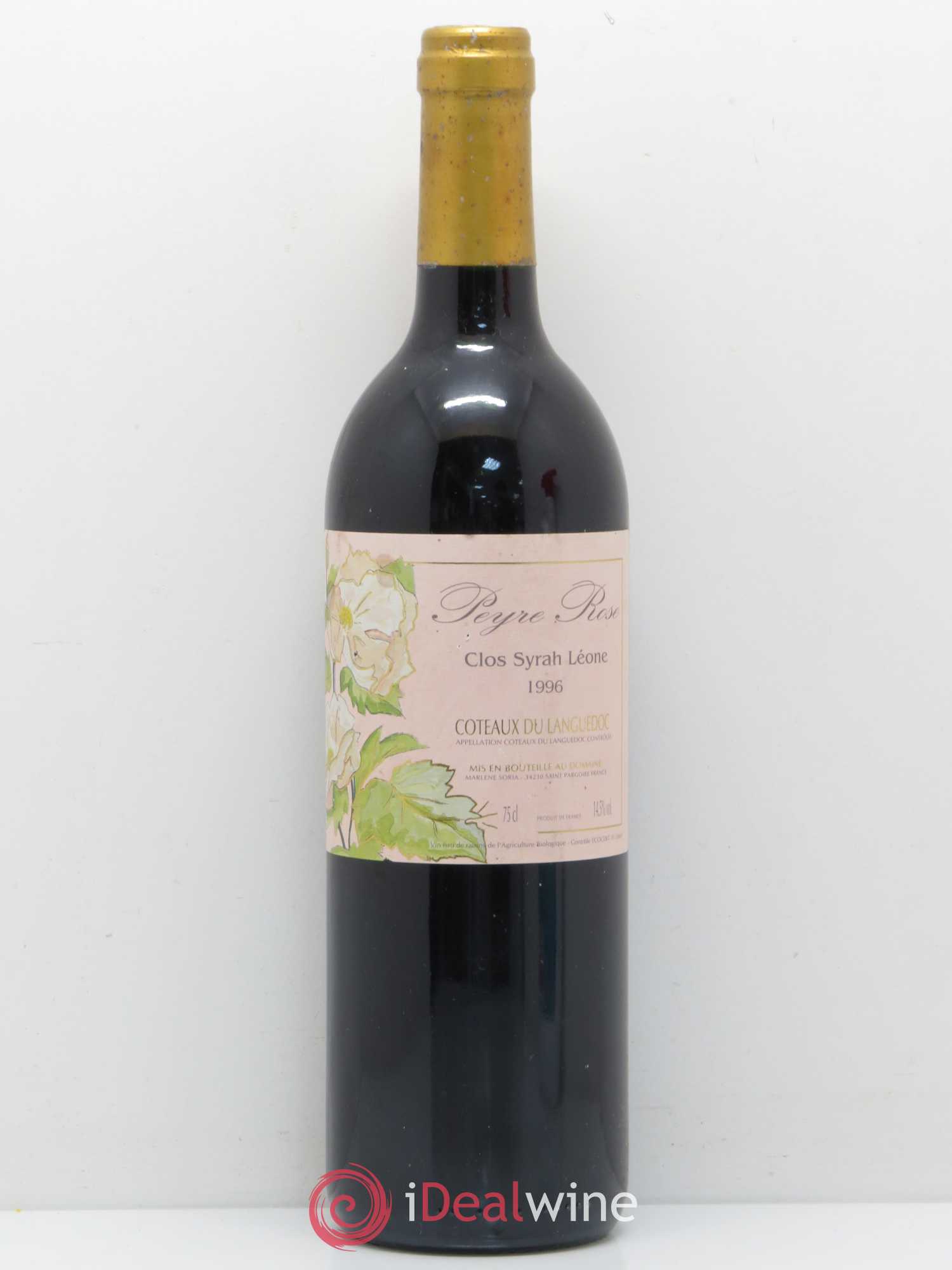 Coteaux du Languedoc Domaine Peyre Rose Belle Léone (anciennement Syrah Léone) Marlène Soria 1996 - Lot de 1 bouteille - 0