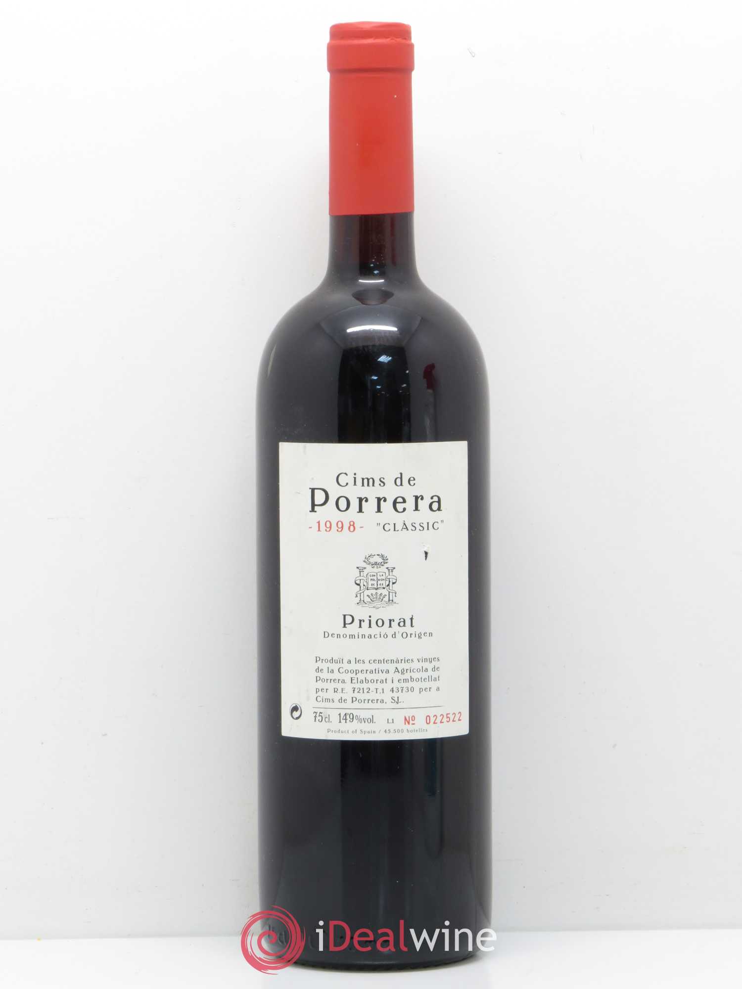 Priorat Cims de Porrera Classic 1998 - Lot de 1 bouteille - 0