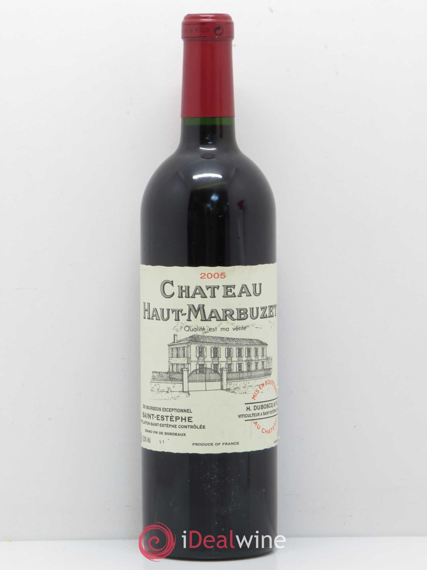 Château Haut Marbuzet 2005 - Lot de 1 bouteille - 0